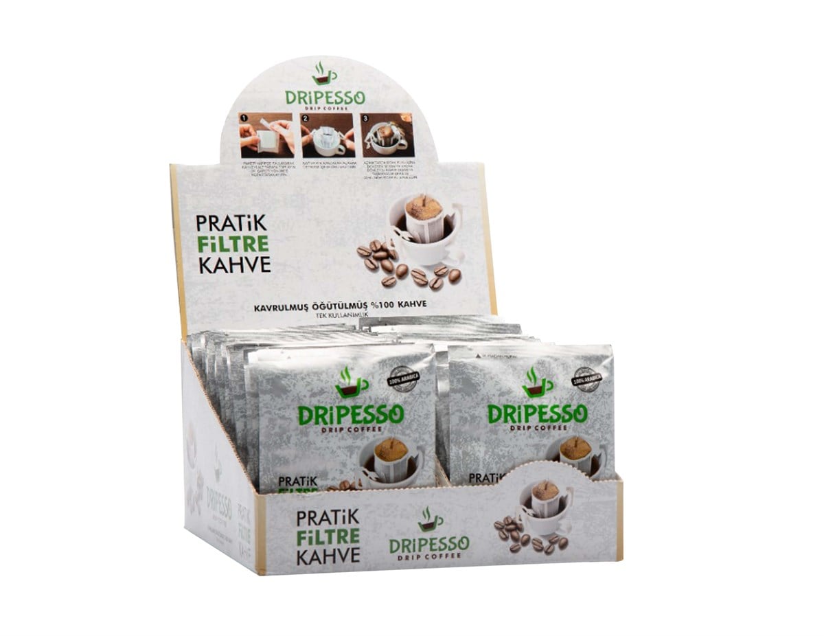 Blend Pratik Filtre Kahve 50'li PaketDripesso Pratik Filtre Kahve 50'li Paket | Taptaze Filtre KahvePratik Filtre Kahveler