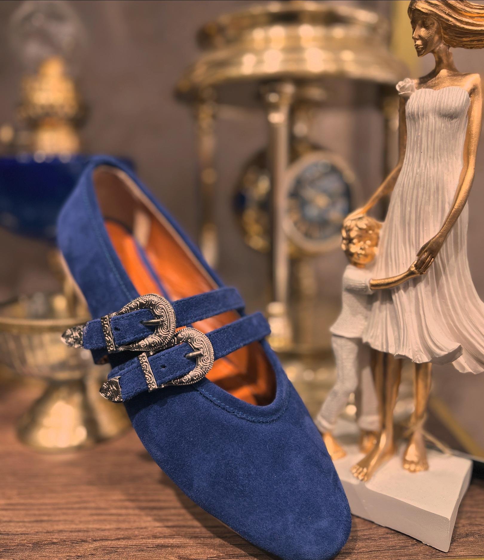 BLUE JEAN GERÇEK DERİ SÜET 