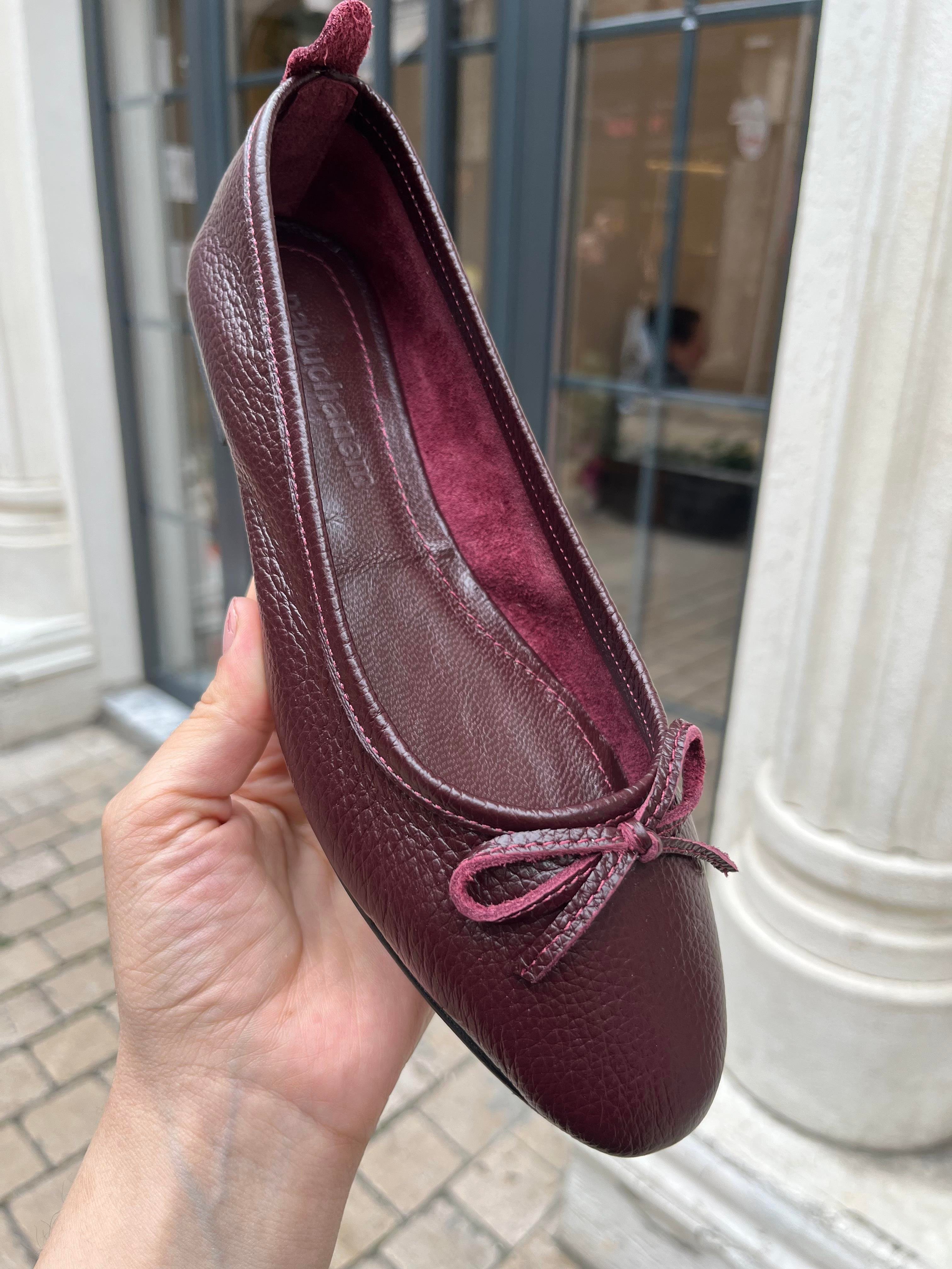 BORDO KURDELALI GERÇEK DERİ