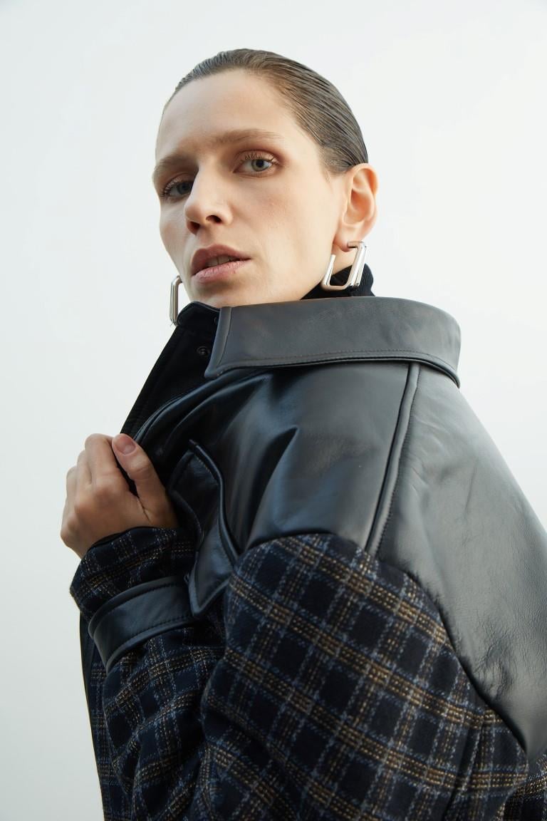 SORBE'Daily & UniformTHE LEATHERWOOL BOMBER 