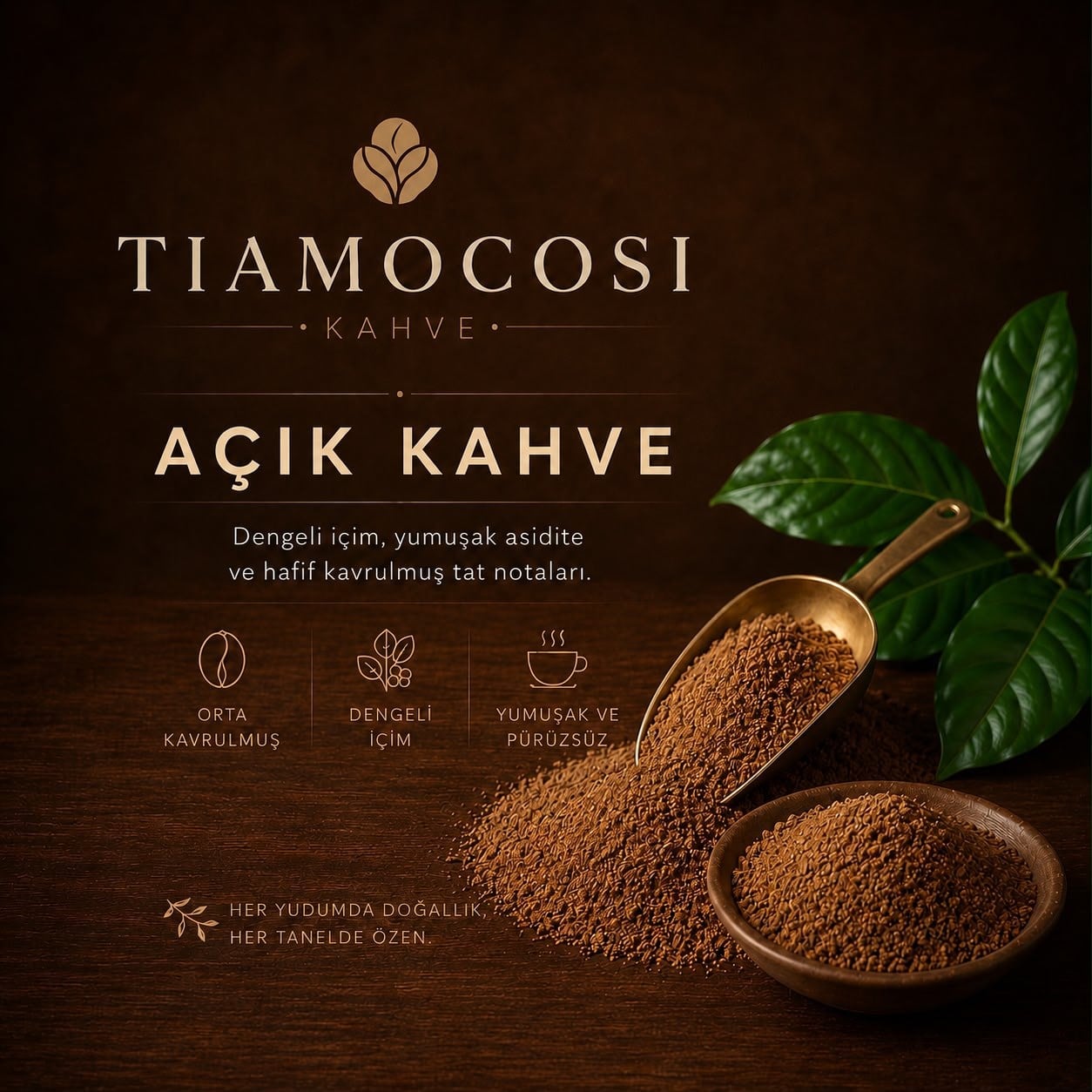 Açık Kavrulmuş Türk Kahvesi 250 grAçık Kavrulmuş Türk Kahvesi | Antakya Kahvesi | Süvari Kahve Nedir | TİAMOCOSİKahve