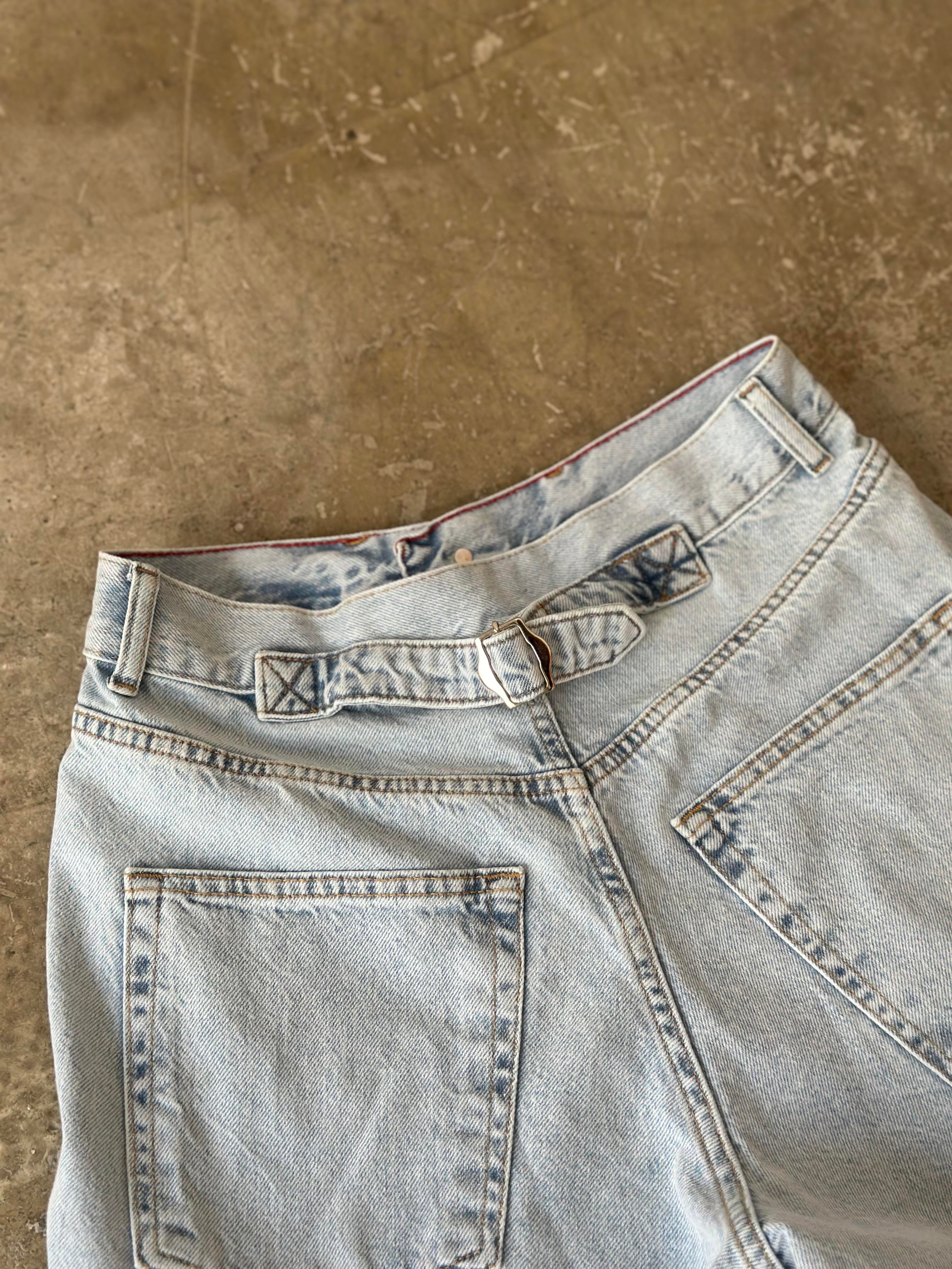 Ayarlanabilir Baggy Jean - Buz Mavi - Dominatrend