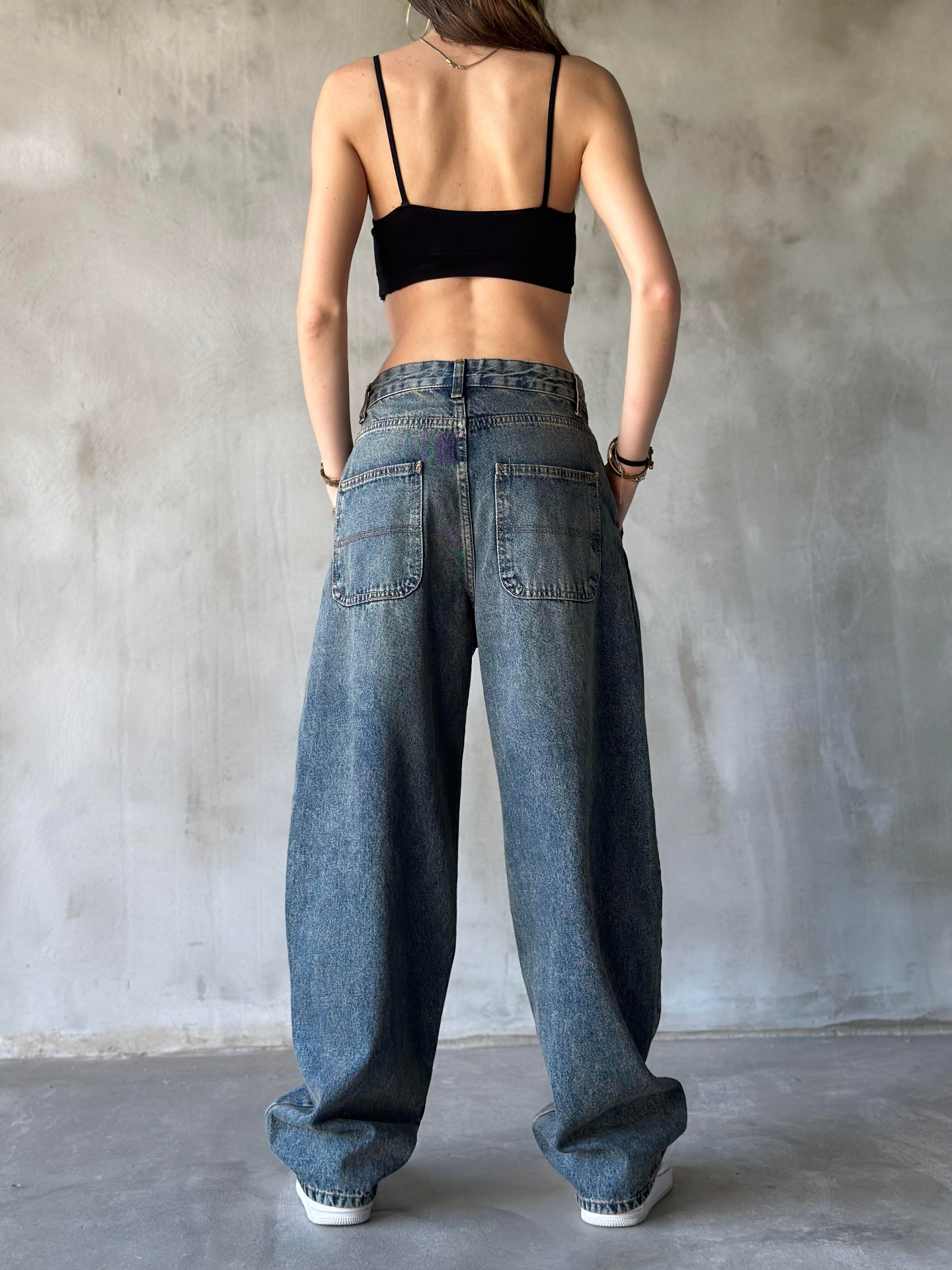 Baggy Balon Jean Tintli - Dominatrend
