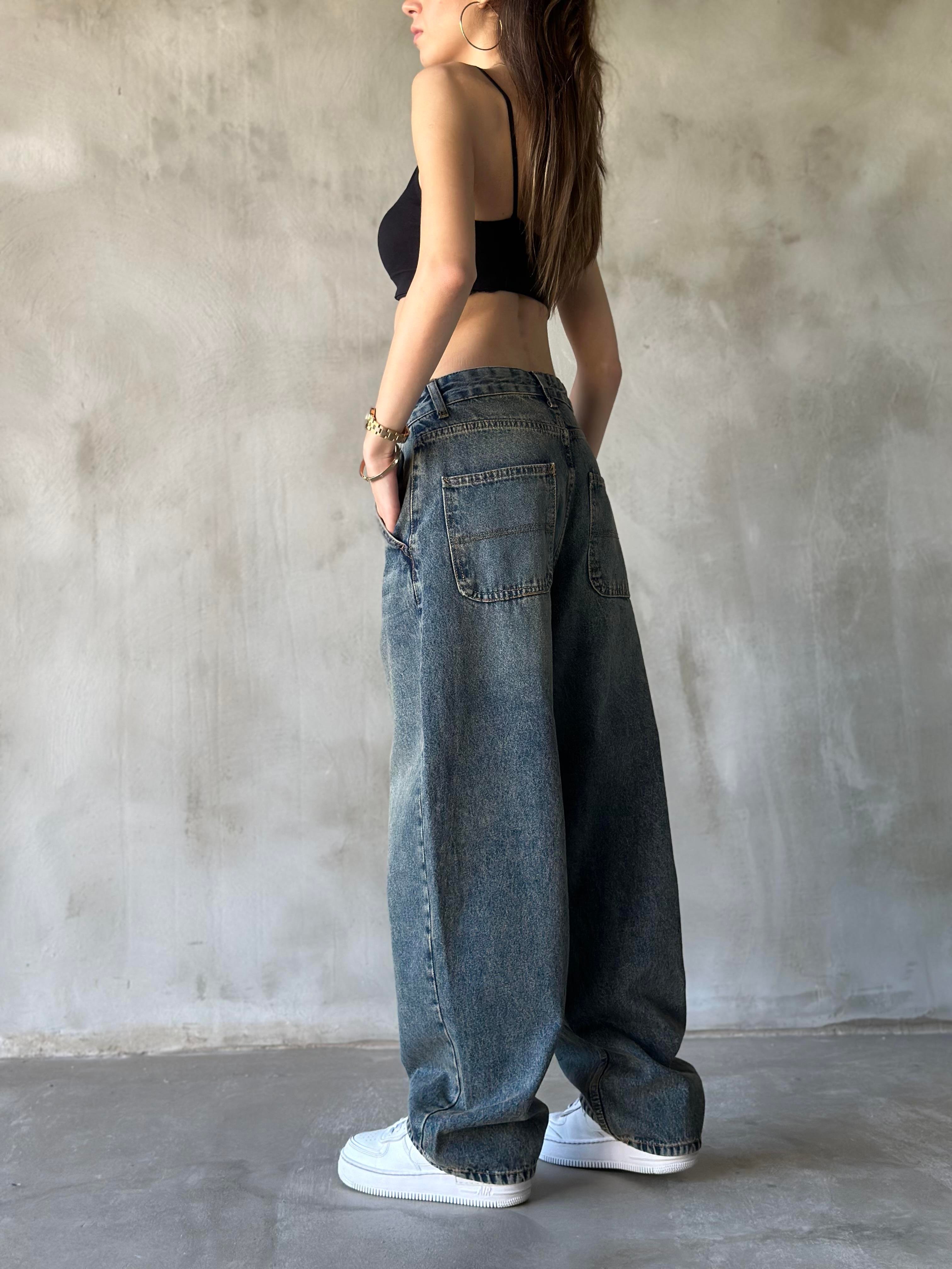 Baggy Balon Jean Tintli - Dominatrend