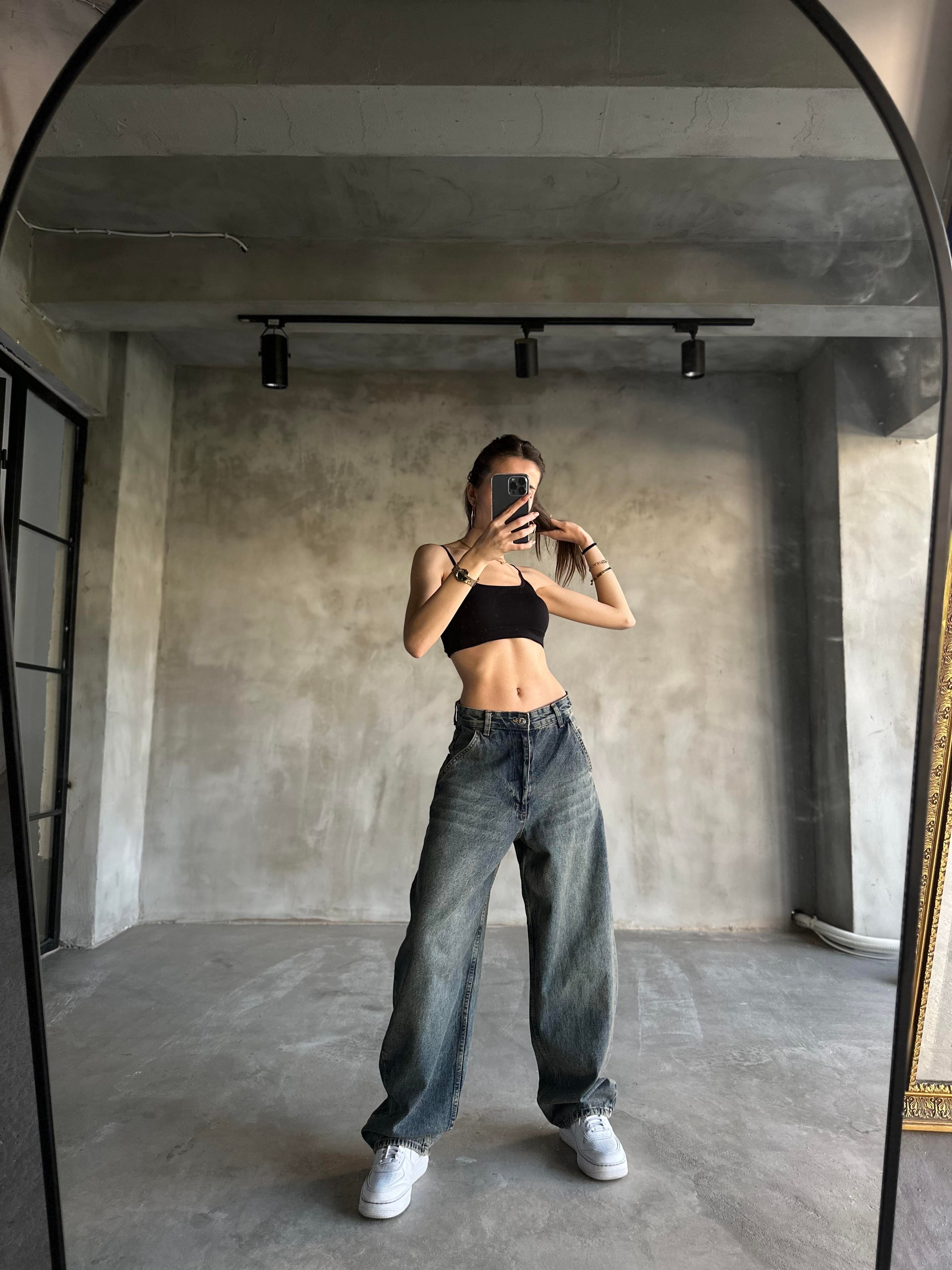 Baggy Balon Jean Tintli - Dominatrend