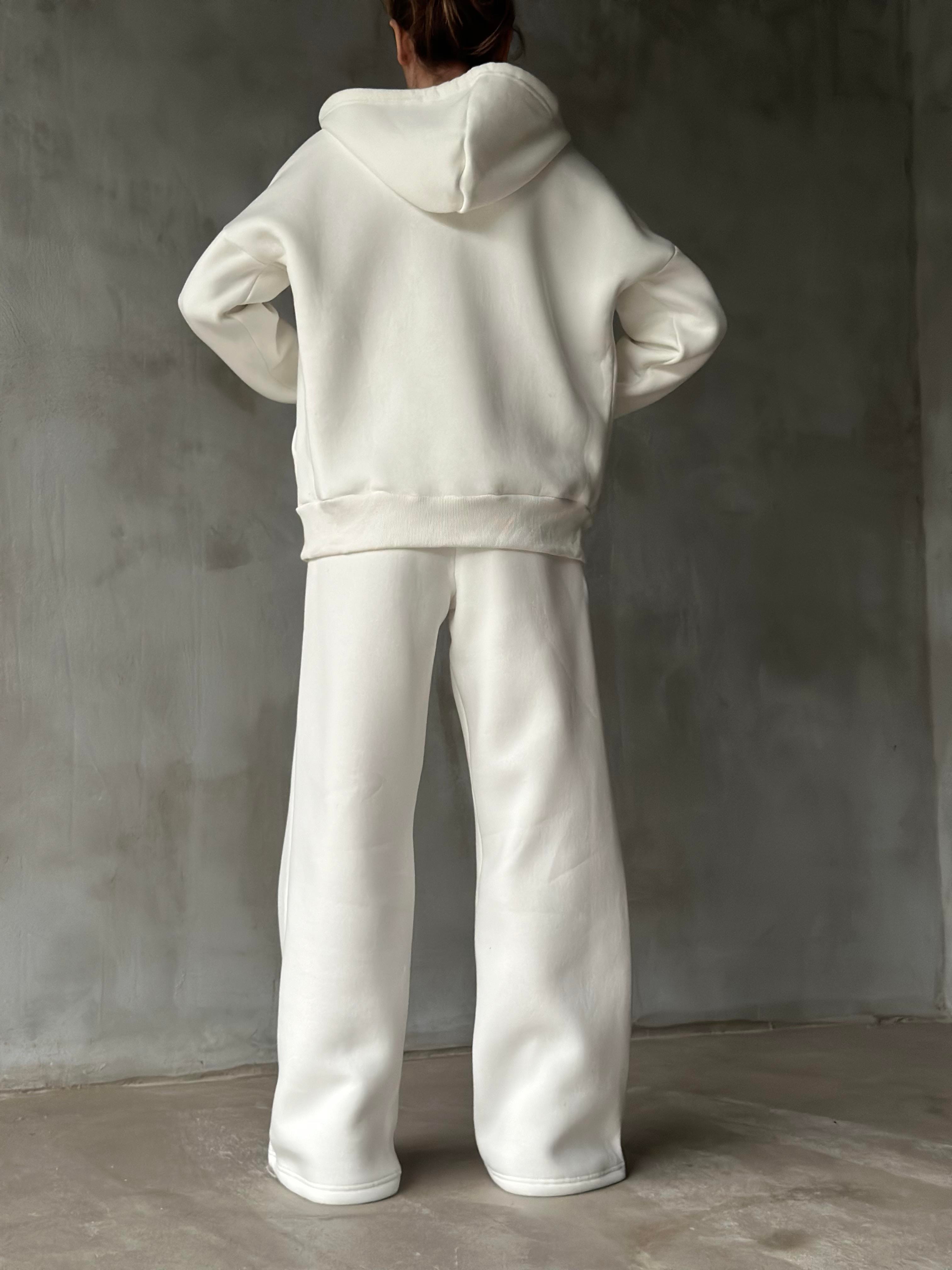 Baggy Hırkal Takım - Beyaz - Dominatrend