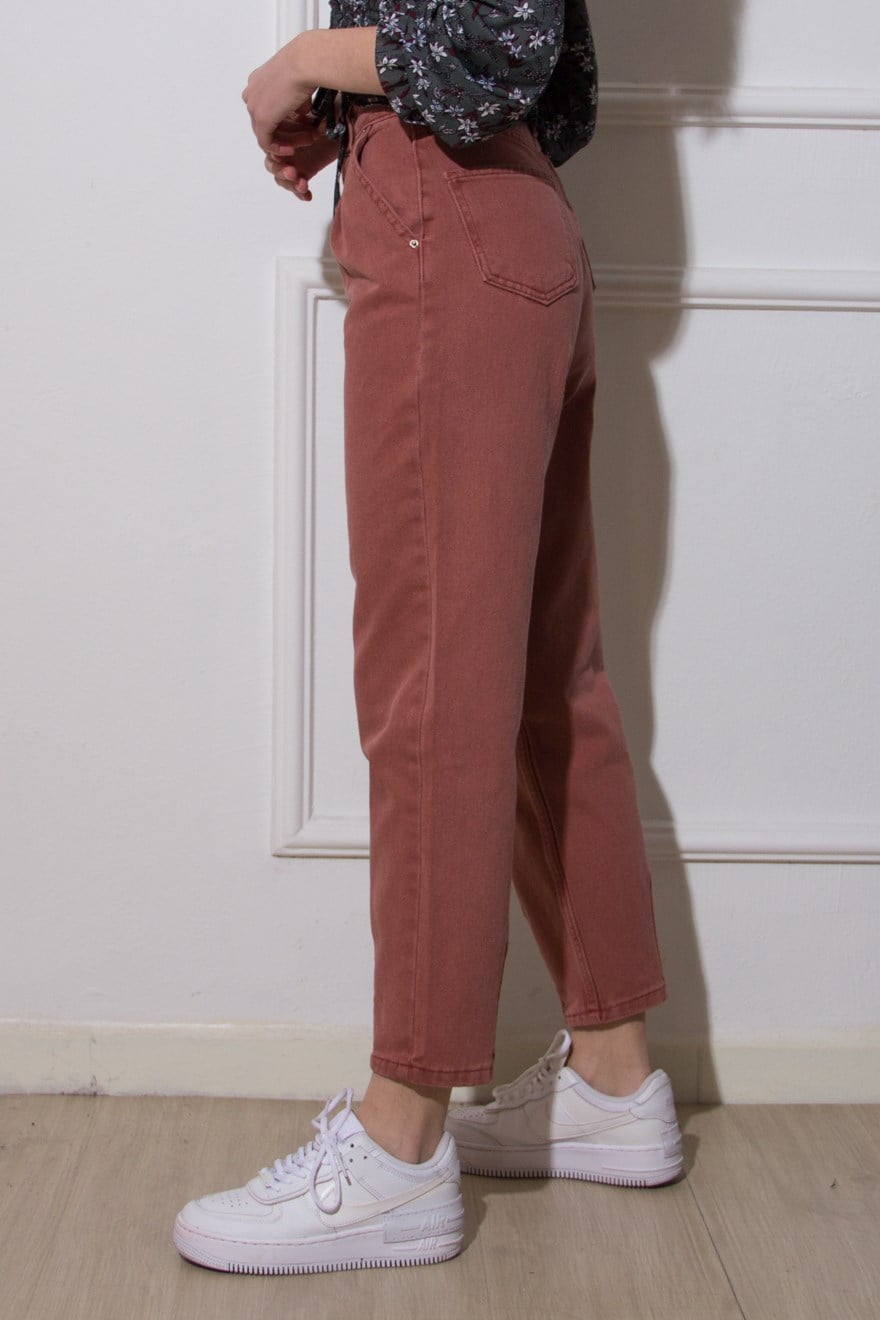 Balon Mom Jean - Fuşya - Dominatrend