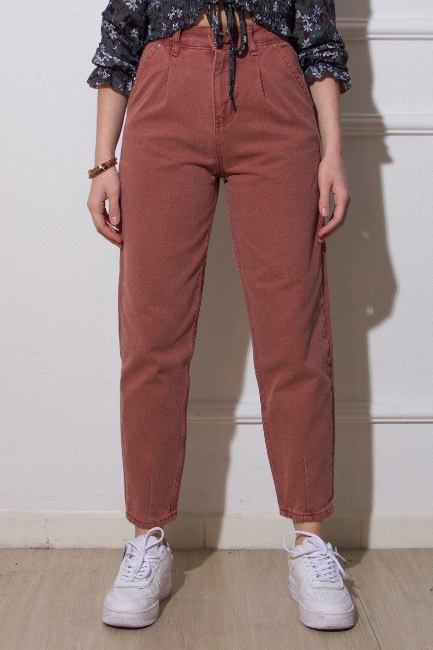 Balon Mom Jean - Fuşya - Dominatrend