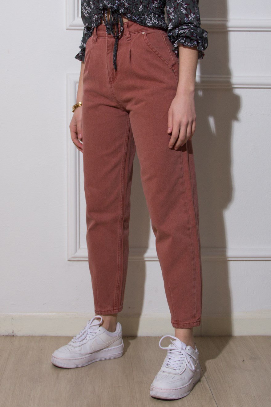 Balon Mom Jean - Fuşya - Dominatrend