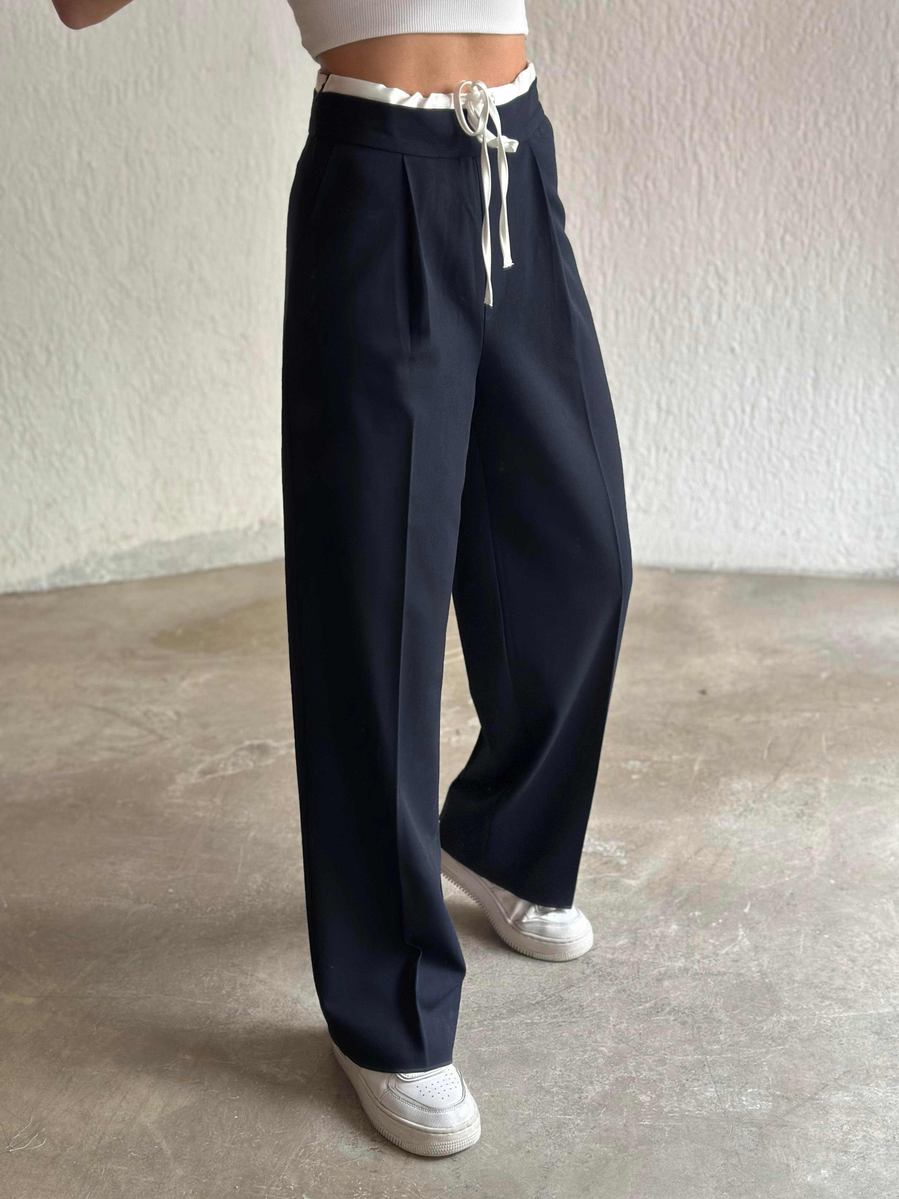 Bel Detay Palazzo - Lacivert - Dominatrend