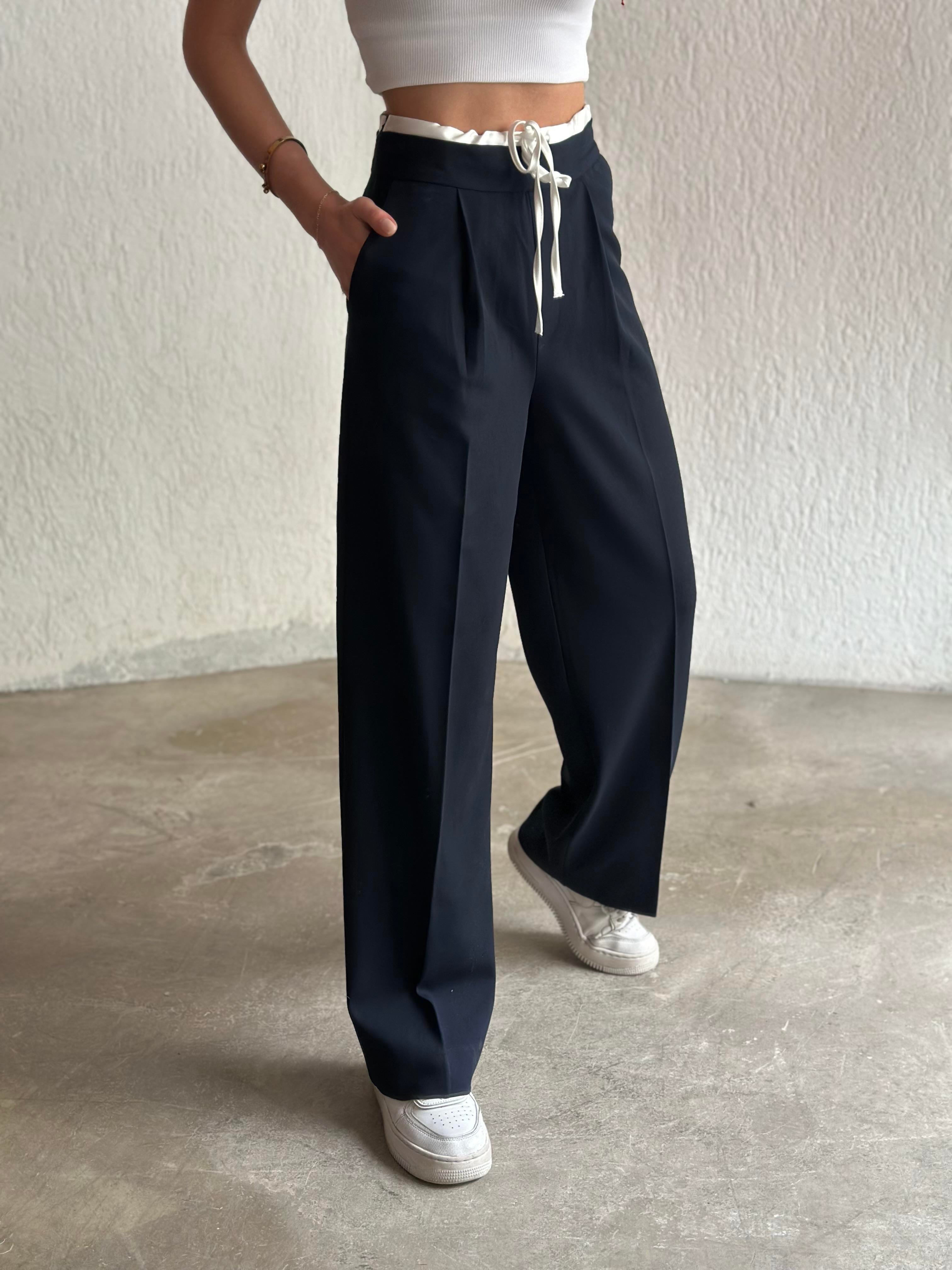Bel Detay Palazzo - Lacivert - Dominatrend