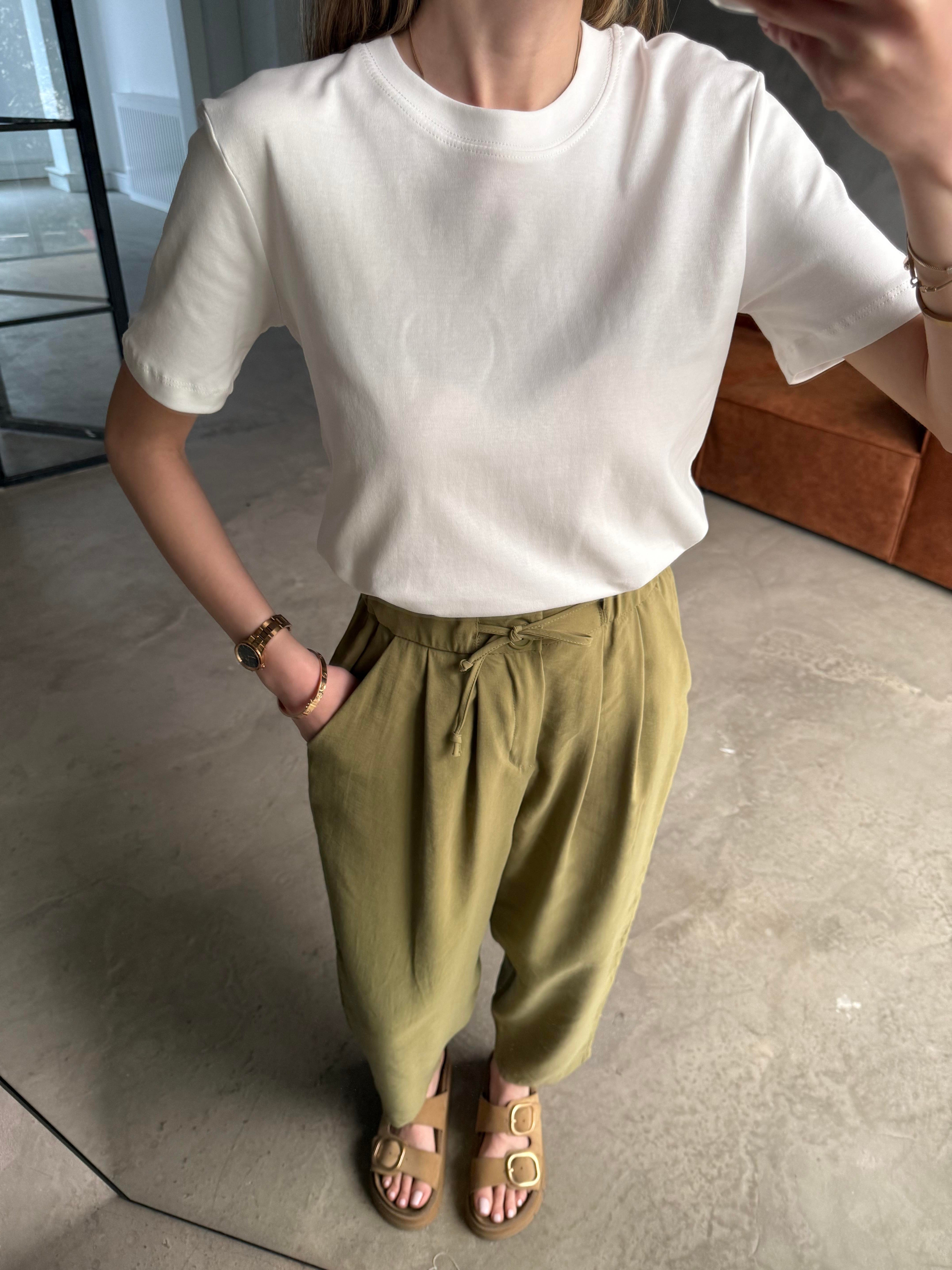 Bisiklet Yaka Basic T-shirt - Dominatrend