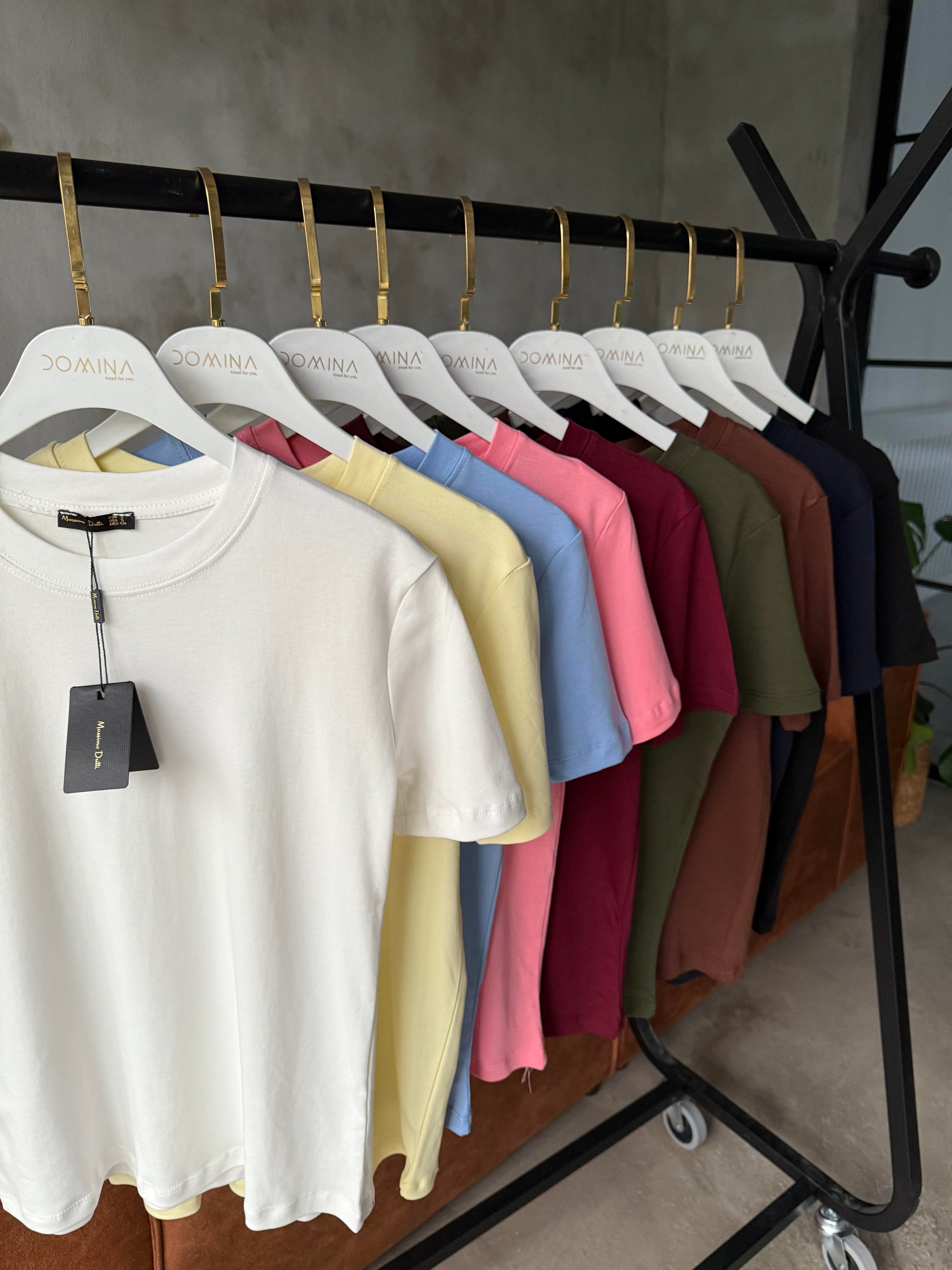 Bisiklet Yaka Basic T-shirt - Dominatrend