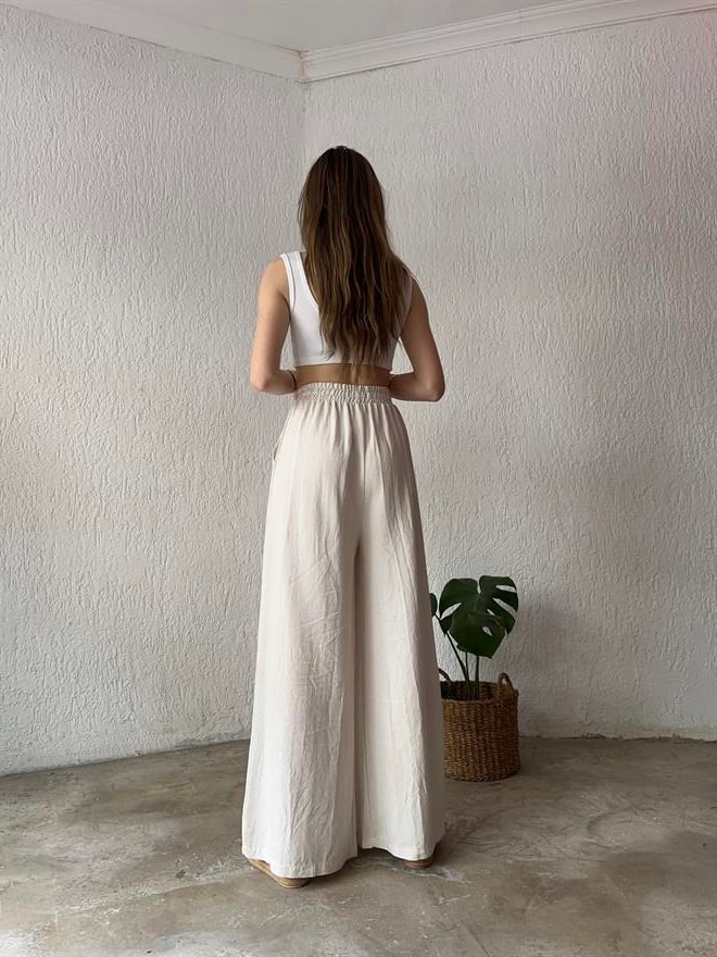 Bohem Natural Salaş Pantolon - Dominatrend