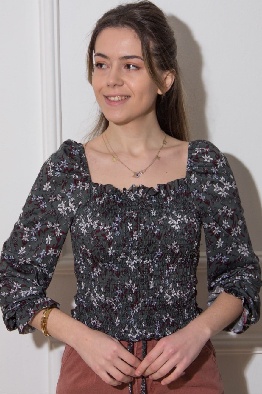 Büzgülü Yeşil Crop  - Dominatrend
