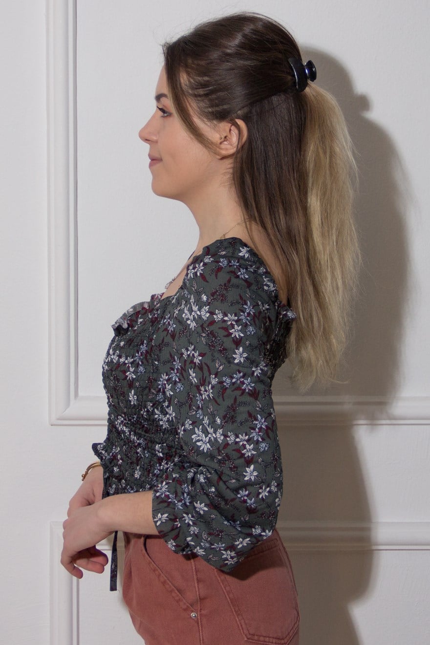 Büzgülü Yeşil Crop  - Dominatrend