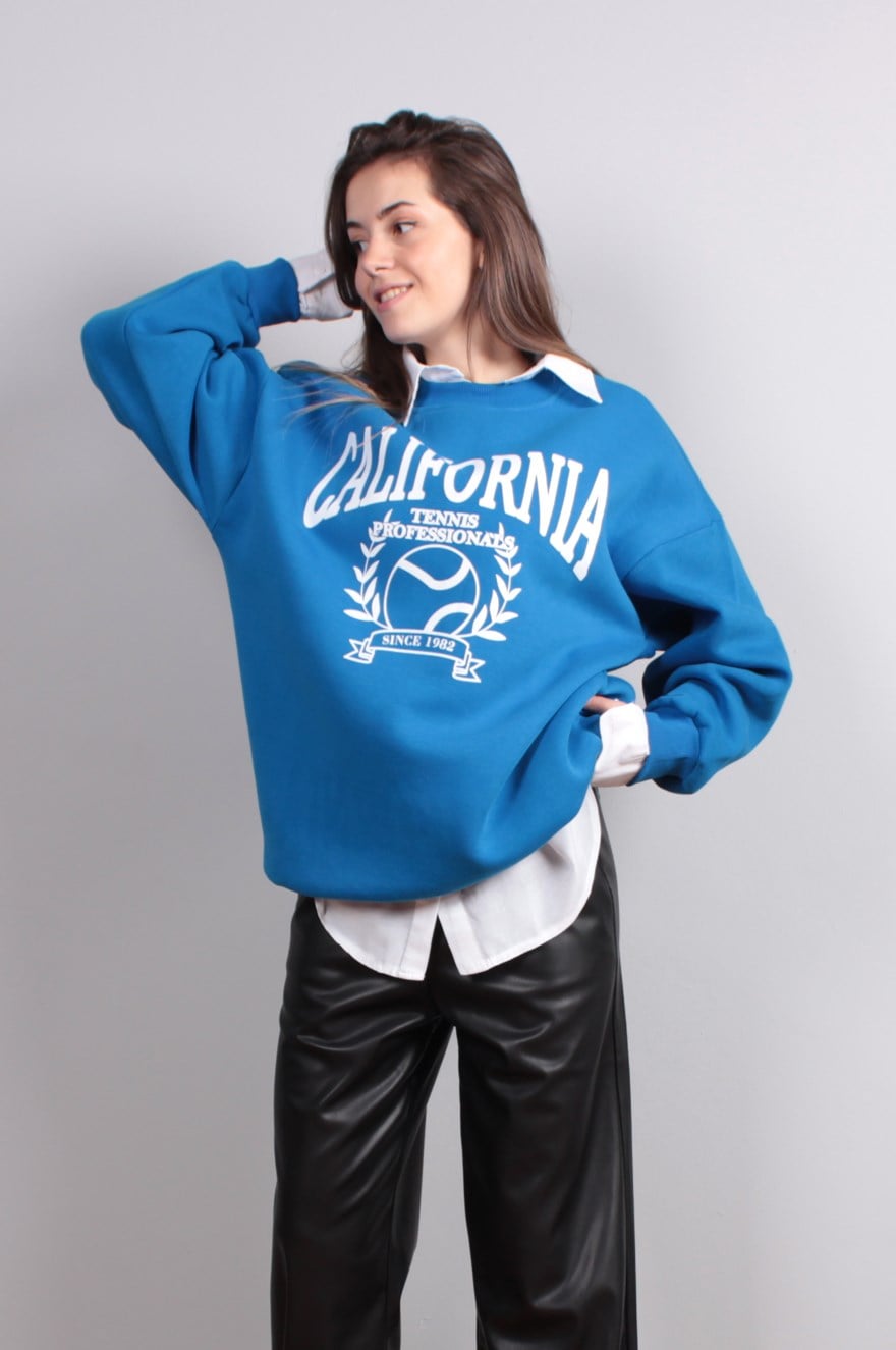 California Oversize Sweatshirt - Saks - Dominatrend