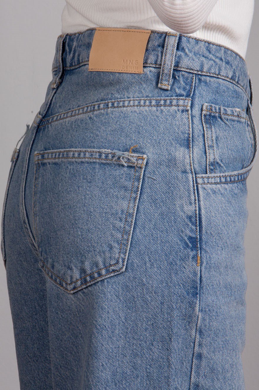 Çan Kesim Fit Jean - Açık Mavi - Dominatrend
