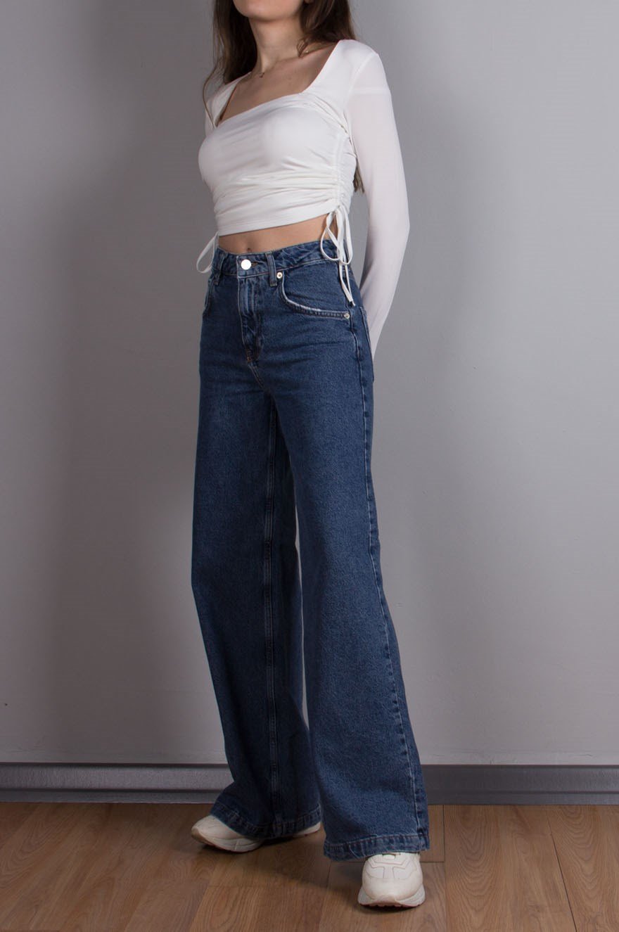 Çan Kesim Fit Jean - Koyu Mavi - Dominatrend