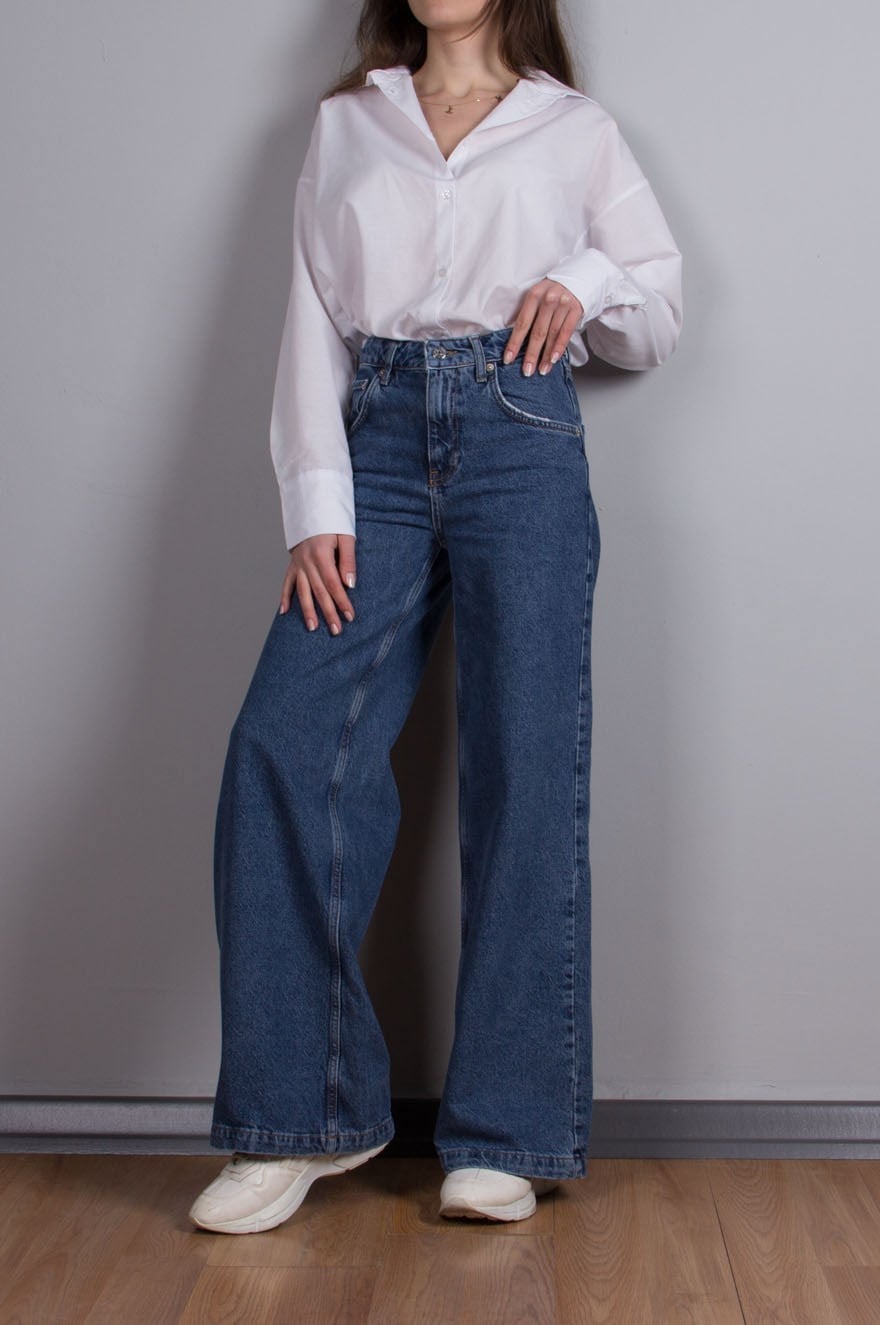 Çan Kesim Fit Jean - Koyu Mavi - Dominatrend