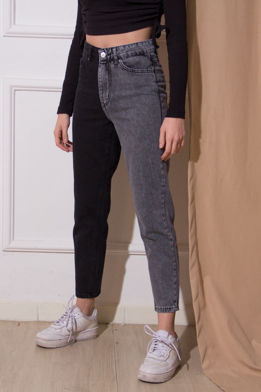 Çift Renk Mom Jean - Dominatrend