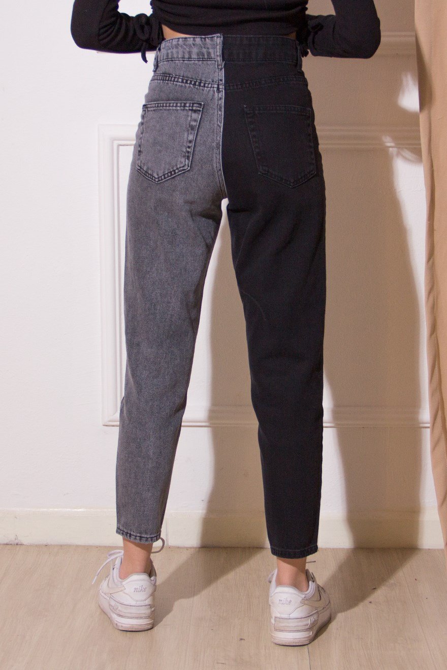 Çift Renk Mom Jean - Dominatrend