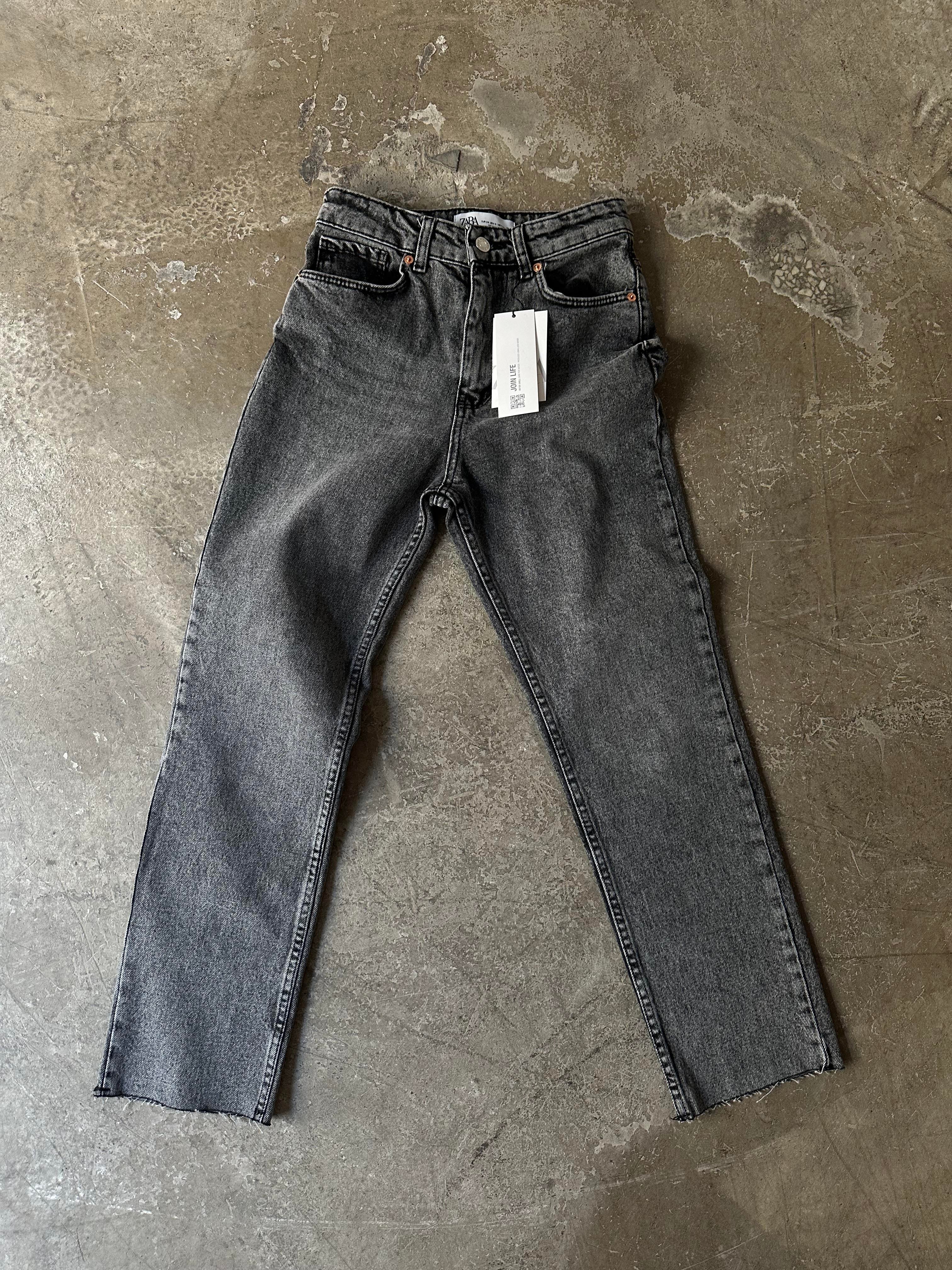Crop Straight Fit Jean - Antrasit - Dominatrend