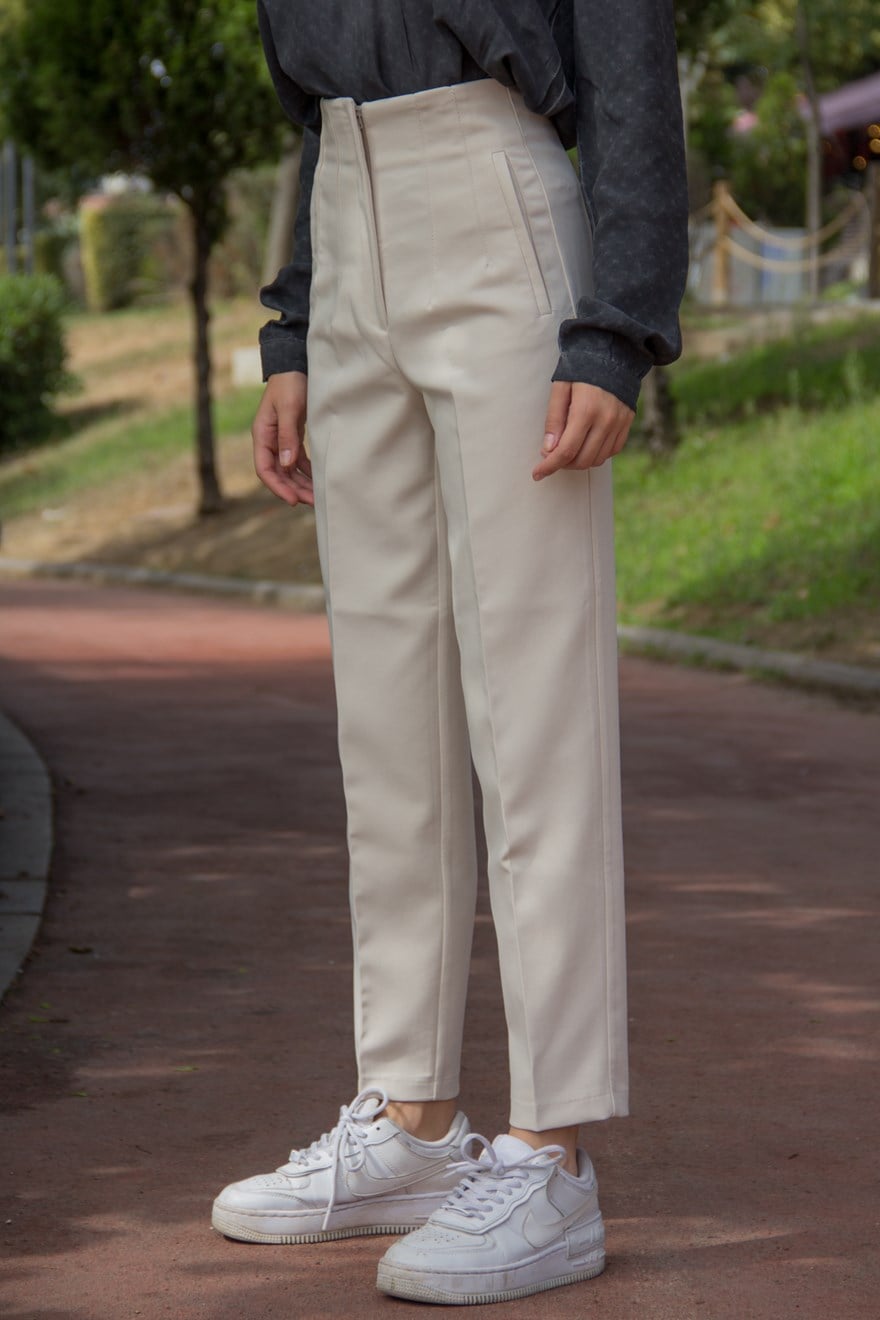 Flotalı Pantolon - Siyah - Dominatrend