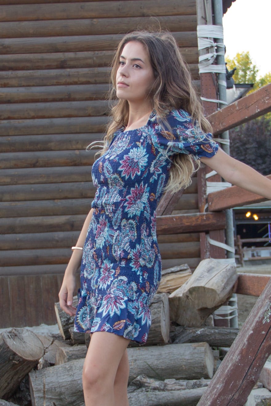 Gipeli Elbise - Lacivert - Dominatrend