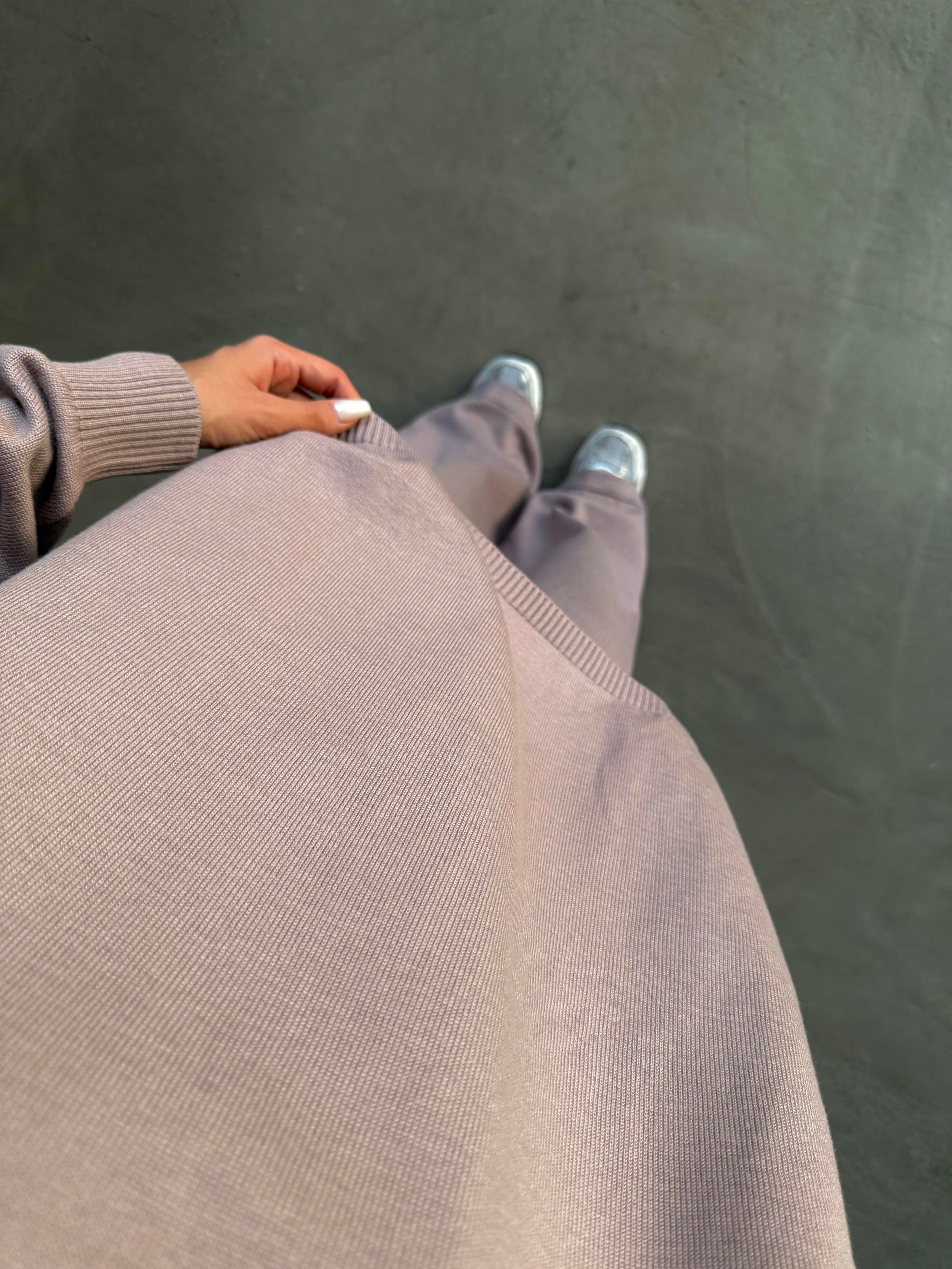 Gül Kurusu Basic Oversize Triko Takım - Dominatrend