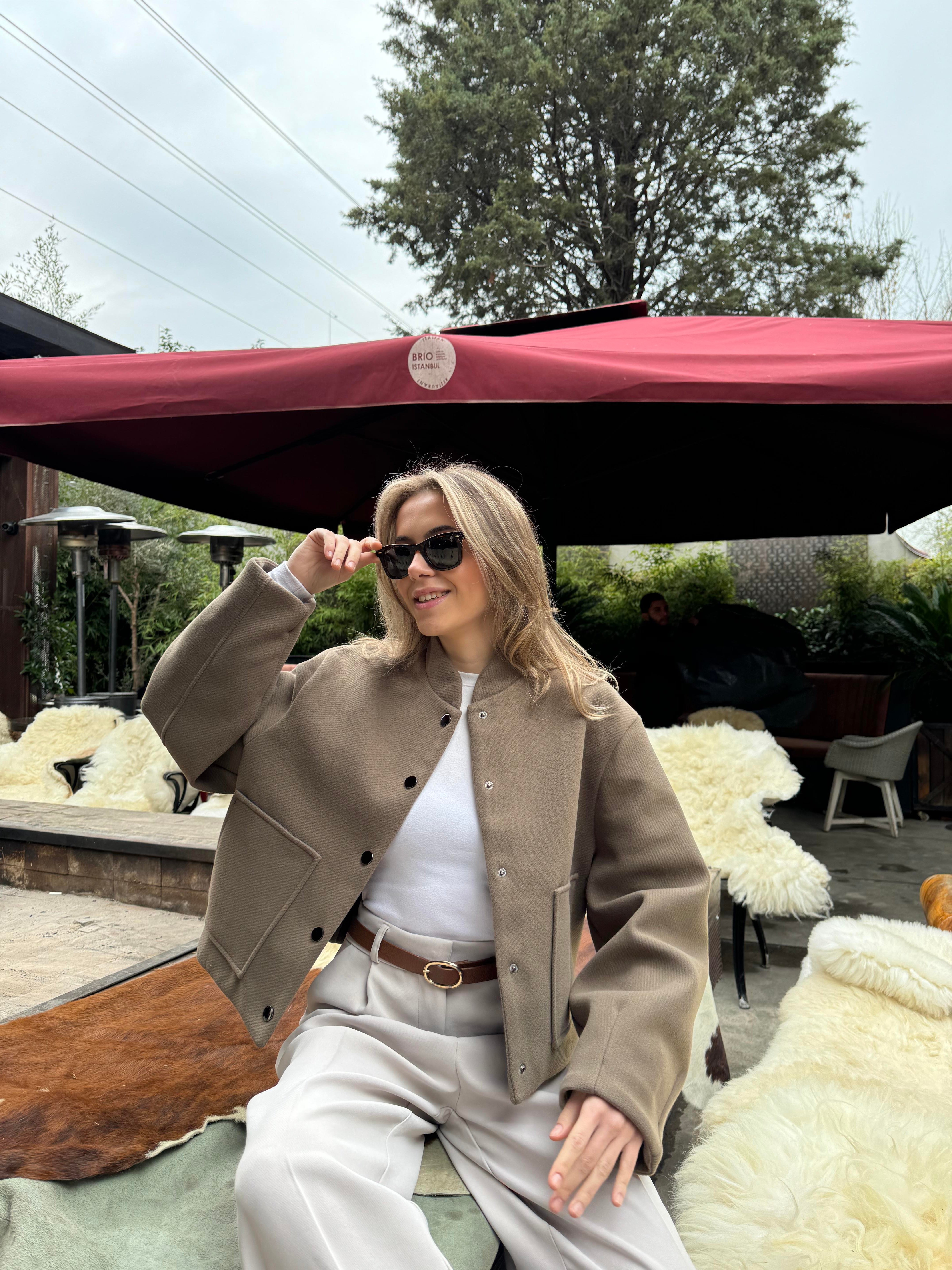 Kaşe Bomber Ceket - Dominatrend