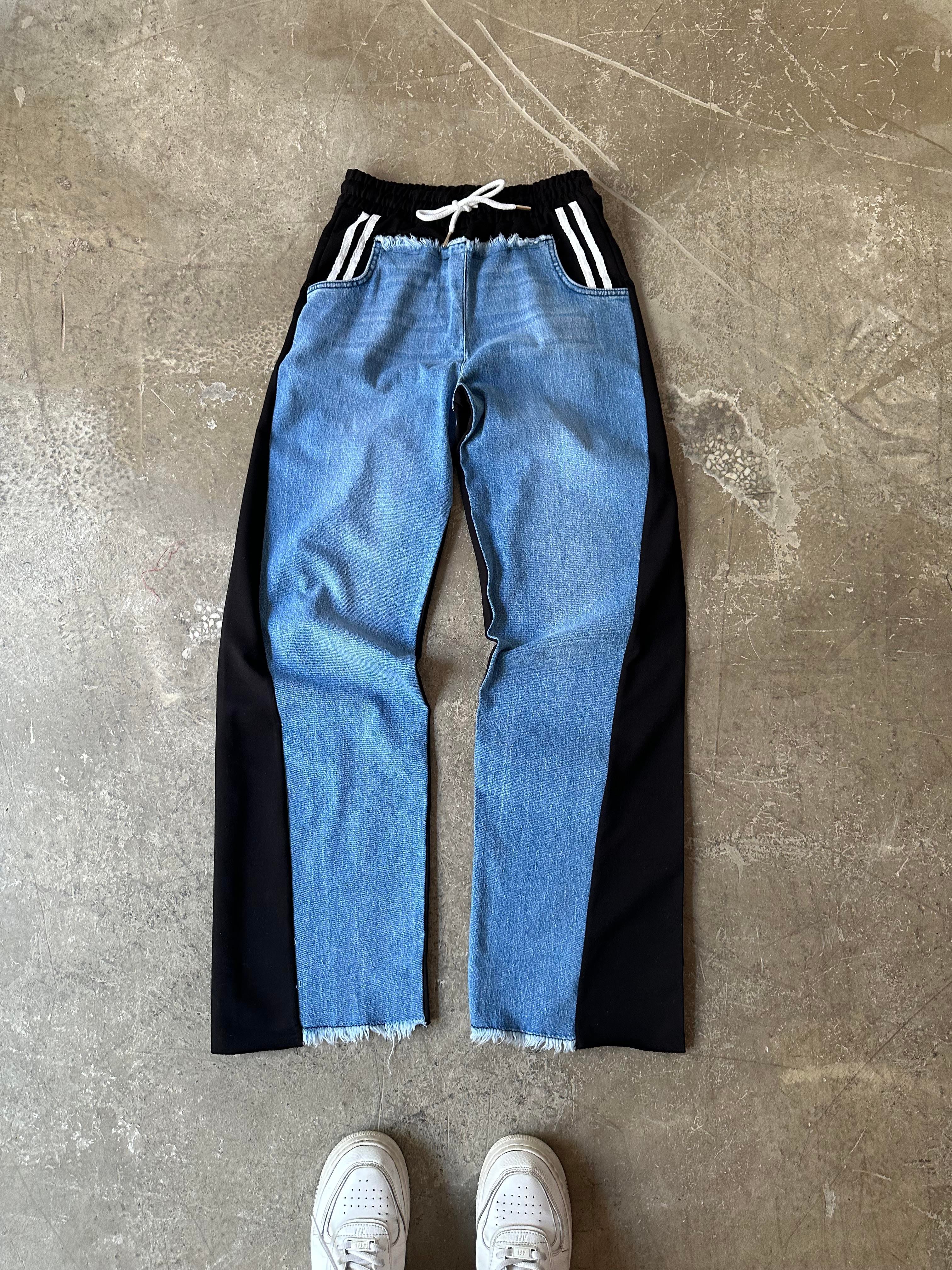 Kot Detay Baggy Eşofman - Siyah - Dominatrend