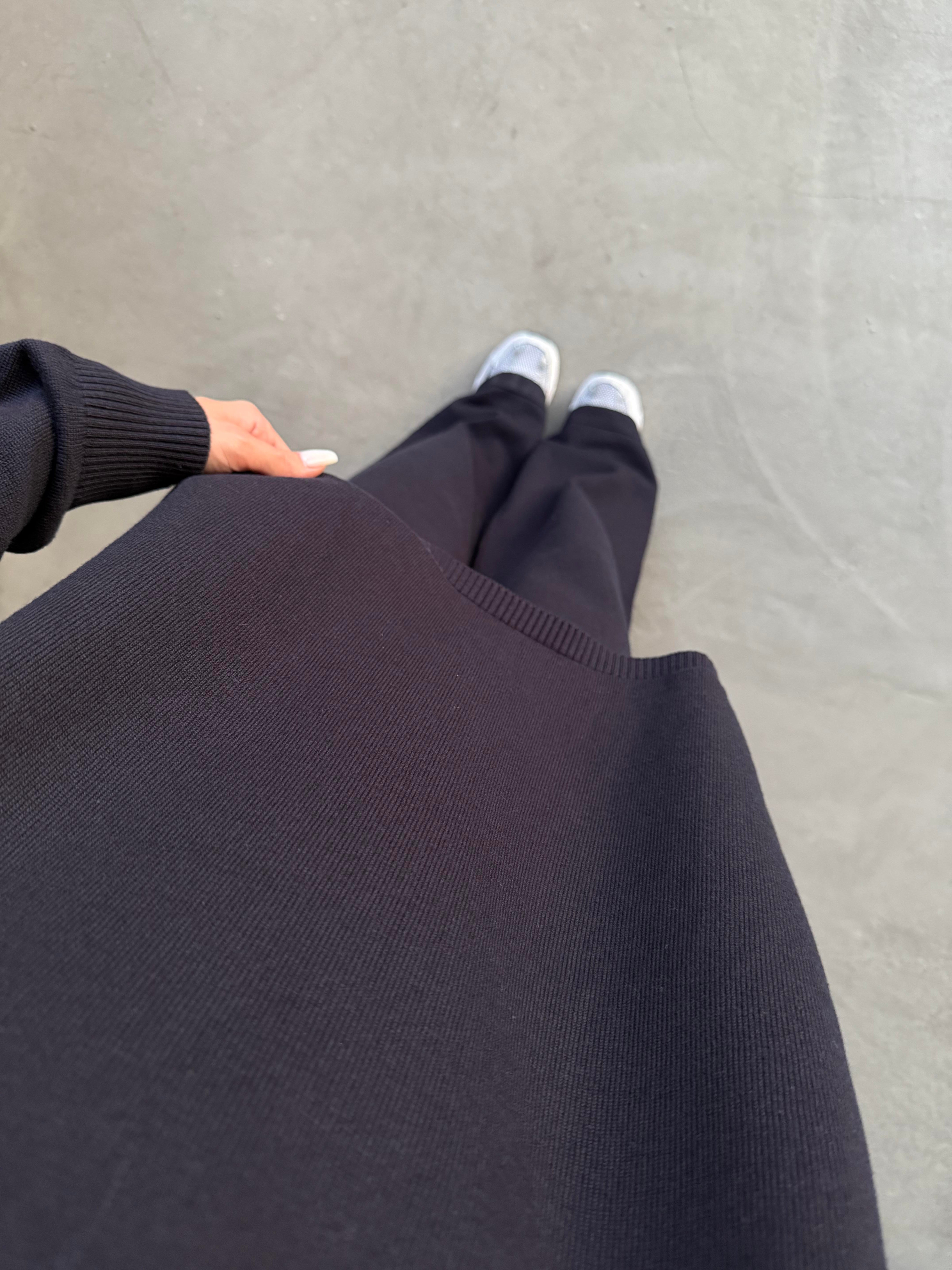 Lacivert Basic Oversize Triko Takım - Dominatrend