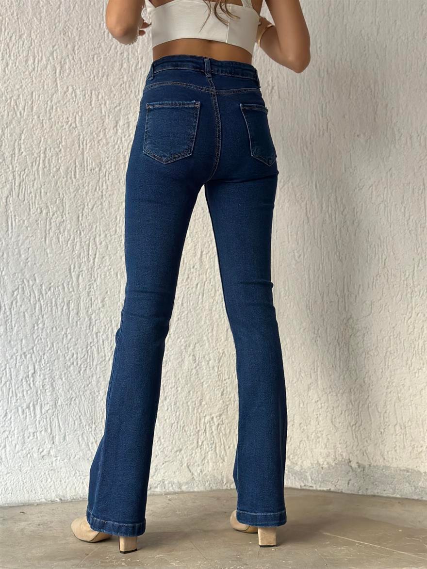 Lacivert İspanyol Paça Jean - Dominatrend