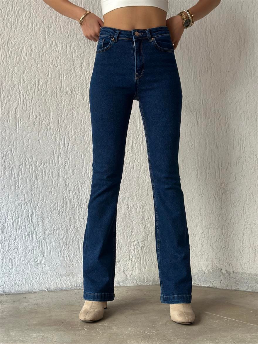 Lacivert İspanyol Paça Jean - Dominatrend