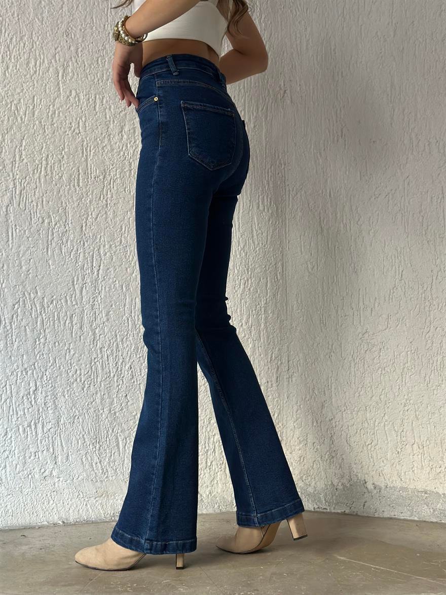 Lacivert İspanyol Paça Jean - Dominatrend