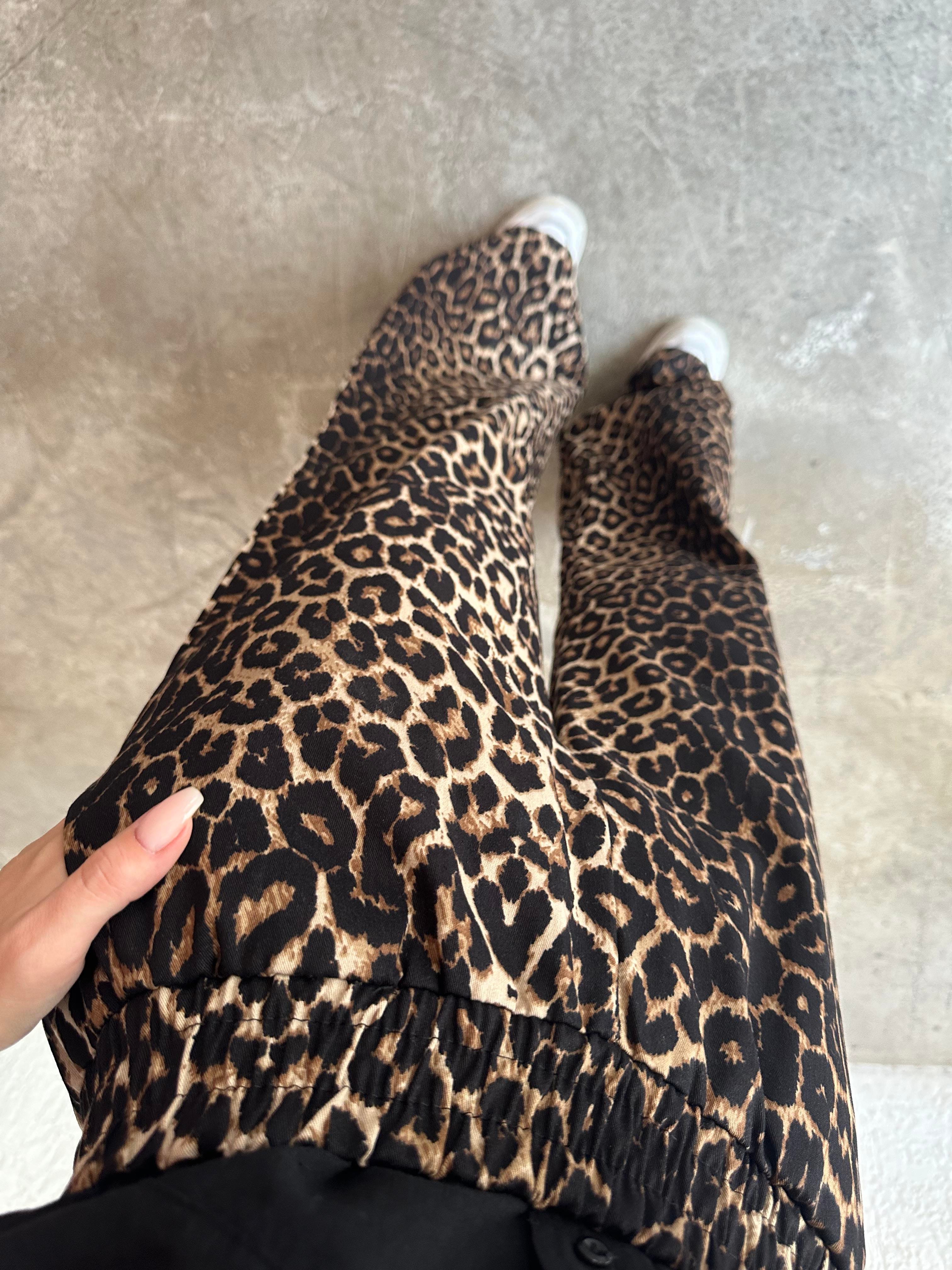 Leopar Gabardin Palazzo  - Dominatrend