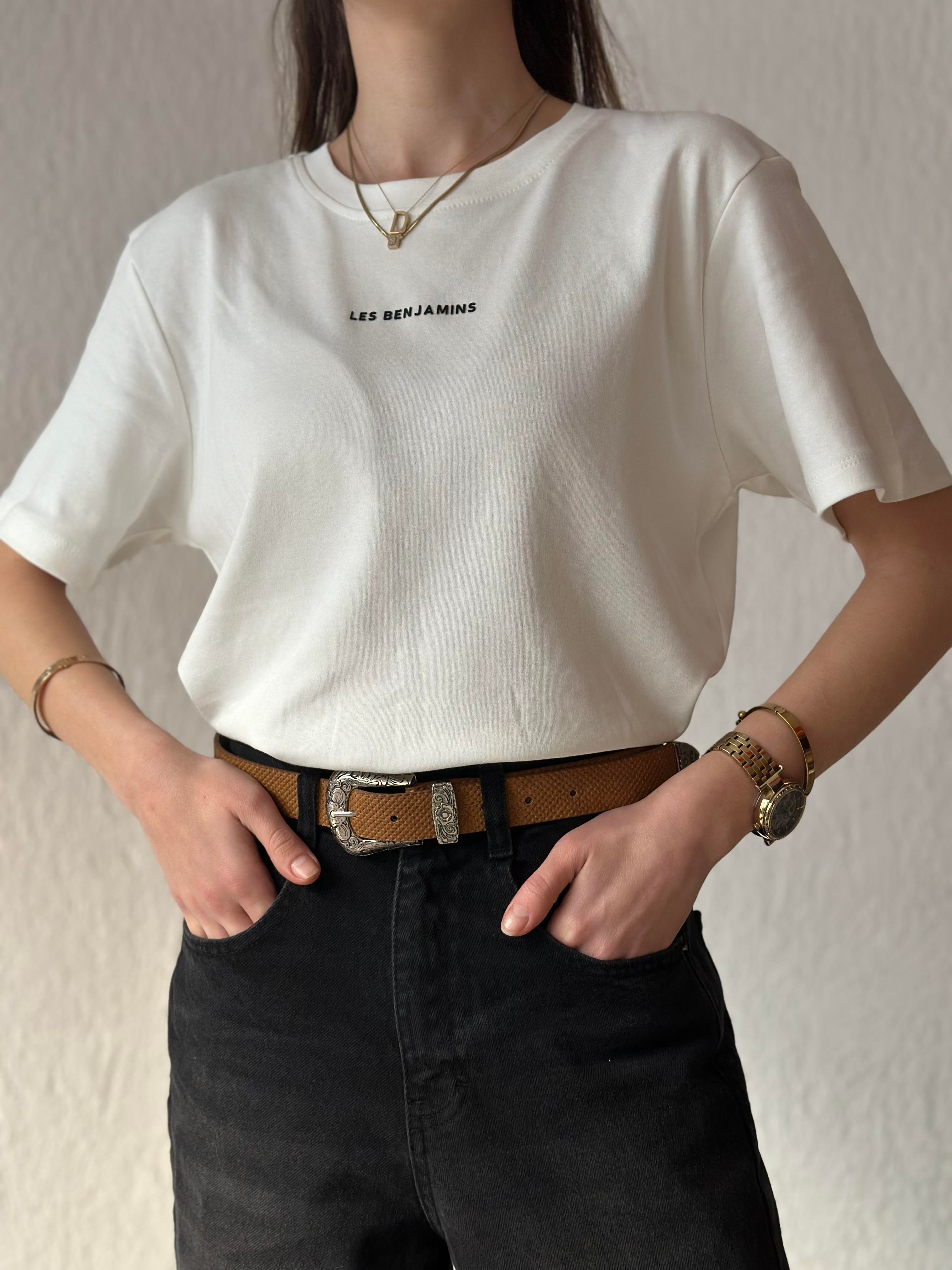 Les B Orj. T-shirt - Beyaz - Dominatrend