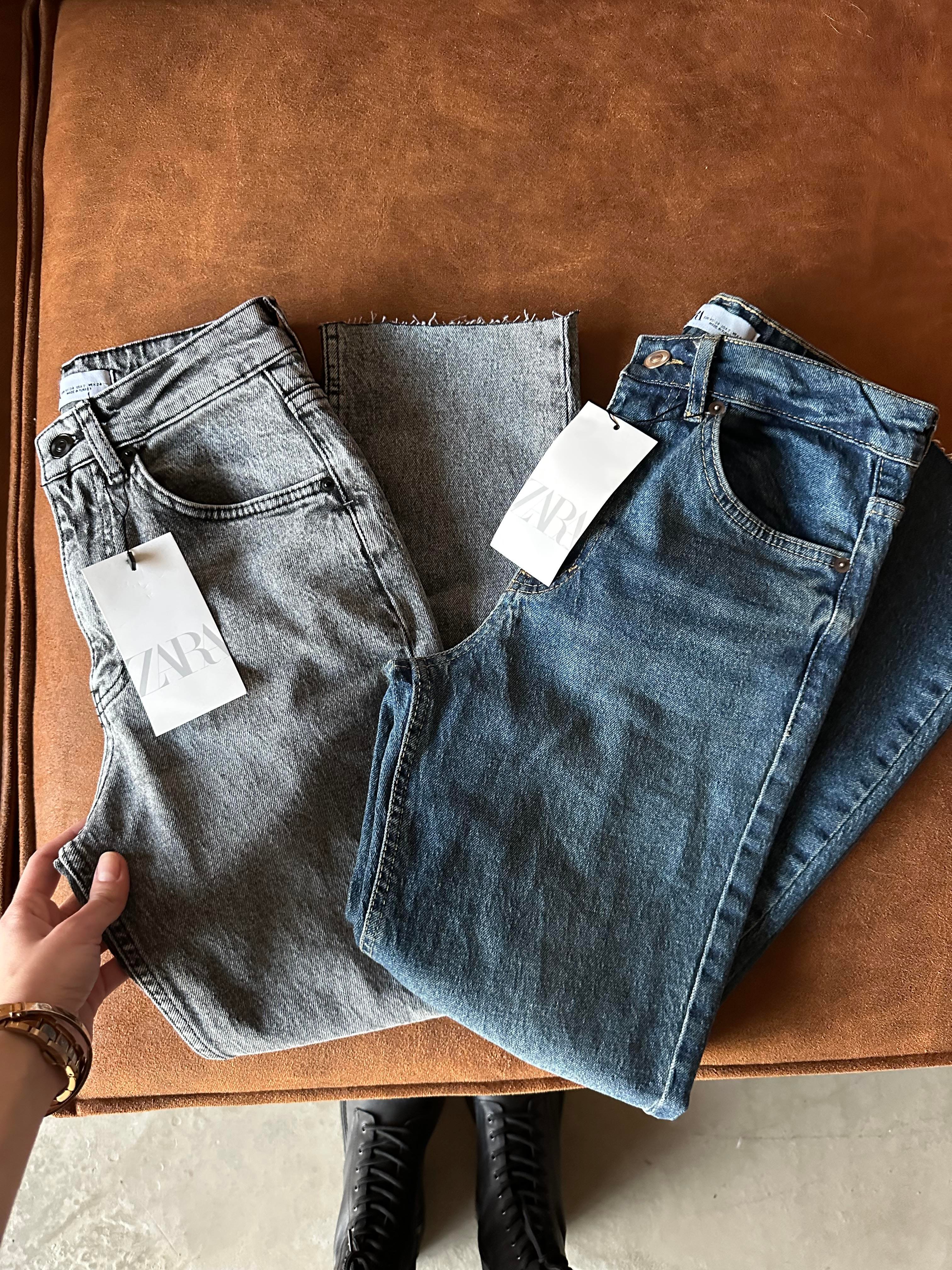Mavi Kesik Paça Boyfit Jean - Dominatrend