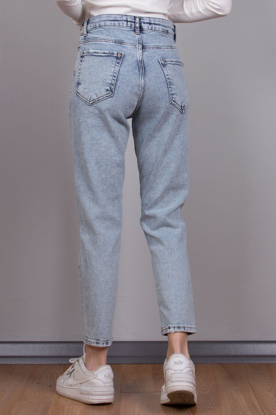 Mickey Mom Jean - Mavi - Dominatrend