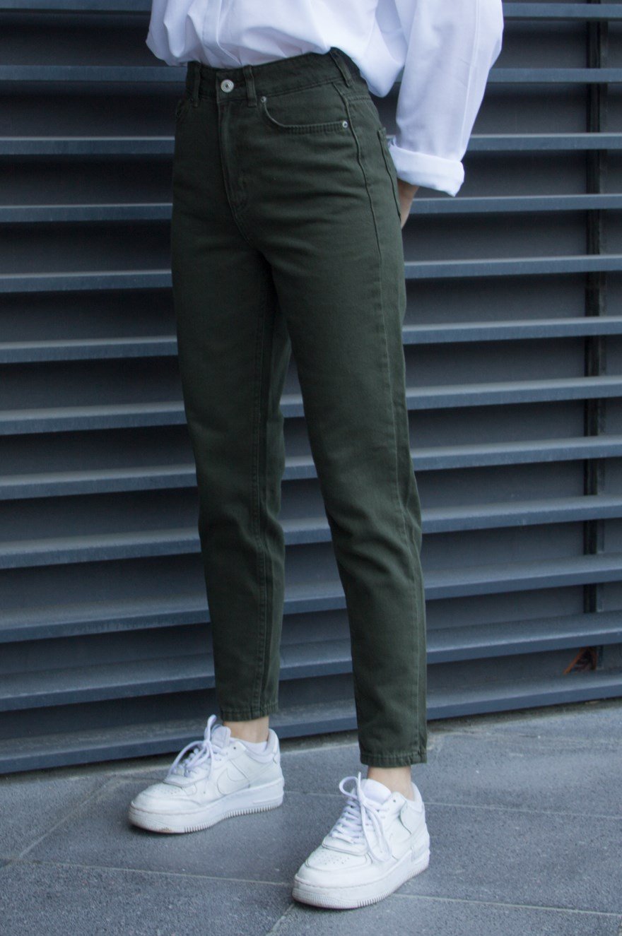 Mom Jean - Haki - Dominatrend
