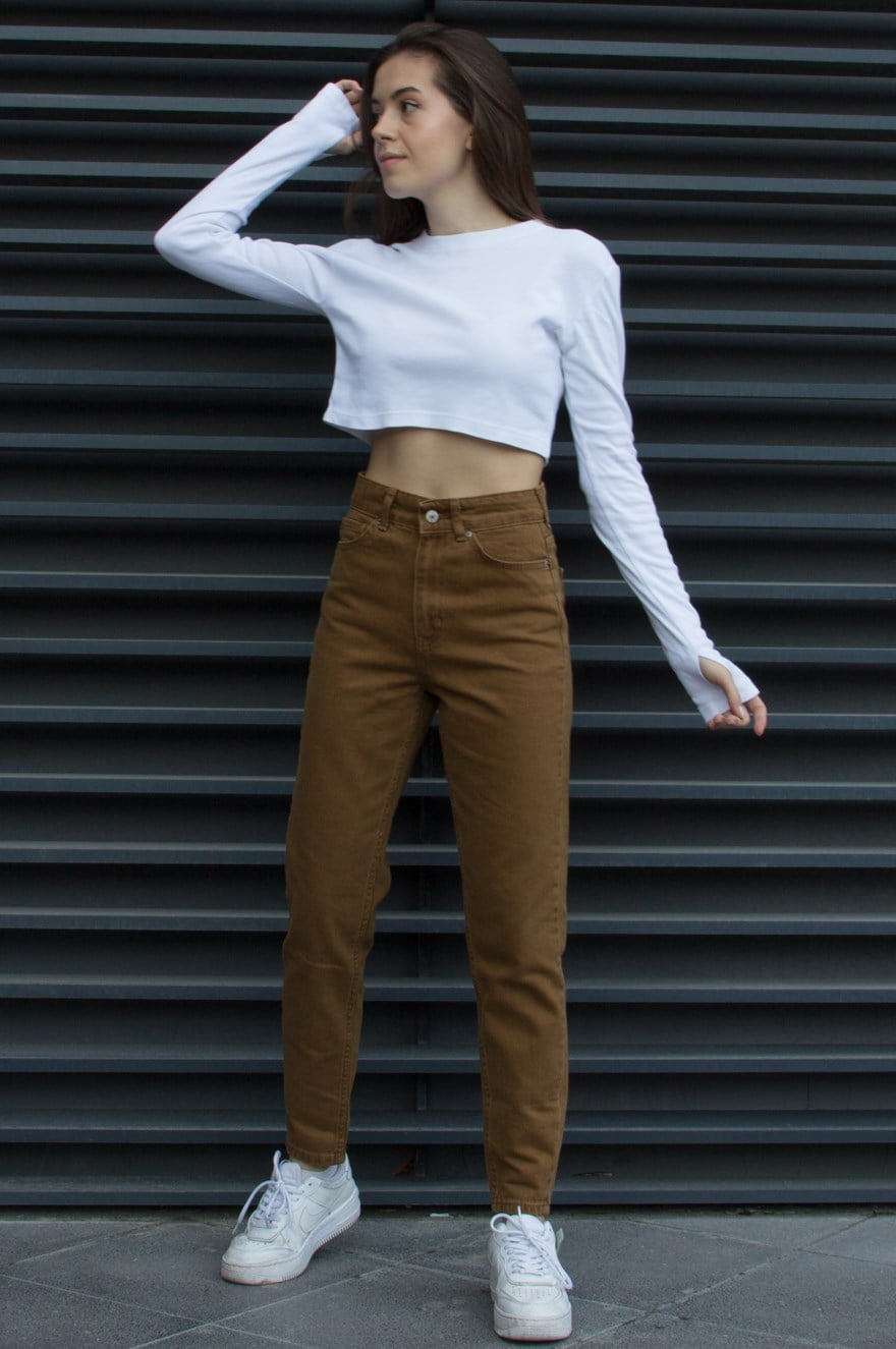 Mom Jean - Taba - Dominatrend