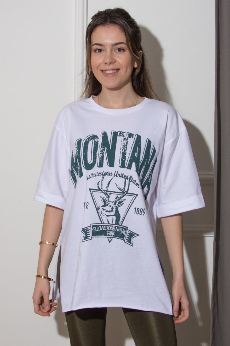 Montana Tshirt - Beyaz - Dominatrend