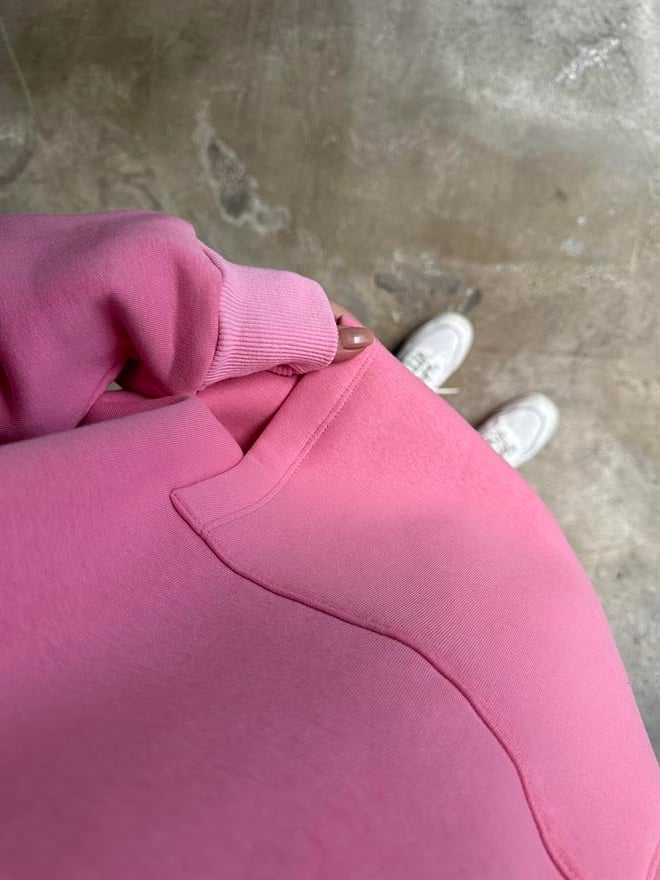 Oversize Basic Eşofman Takımı - Pembe - Dominatrend
