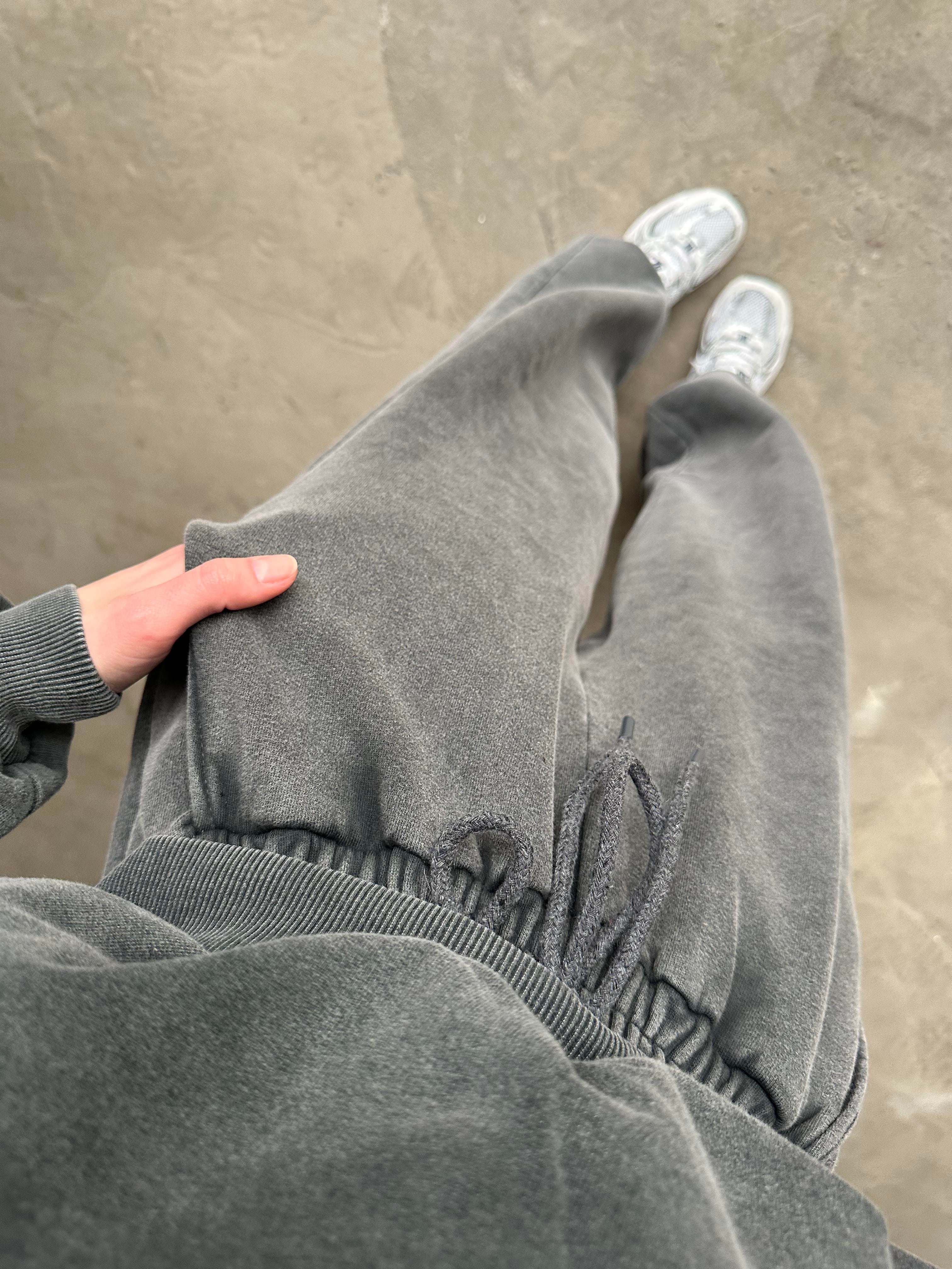 Oversize Yıkamalı İkili Eşofman Takımı  - Dominatrend