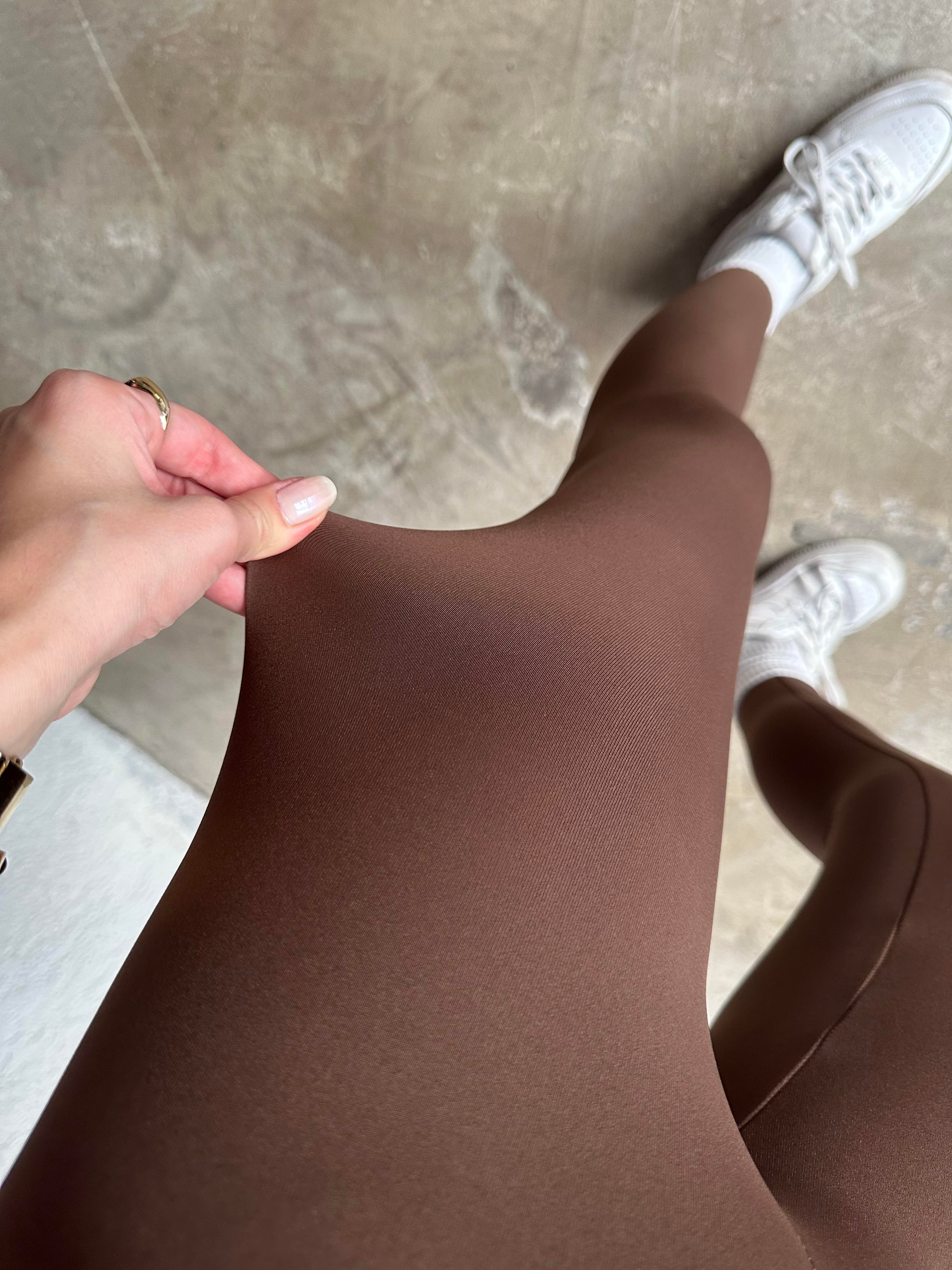 Oysh Comfortlüx Şardonlu Tayt - Kahverengi - Dominatrend
