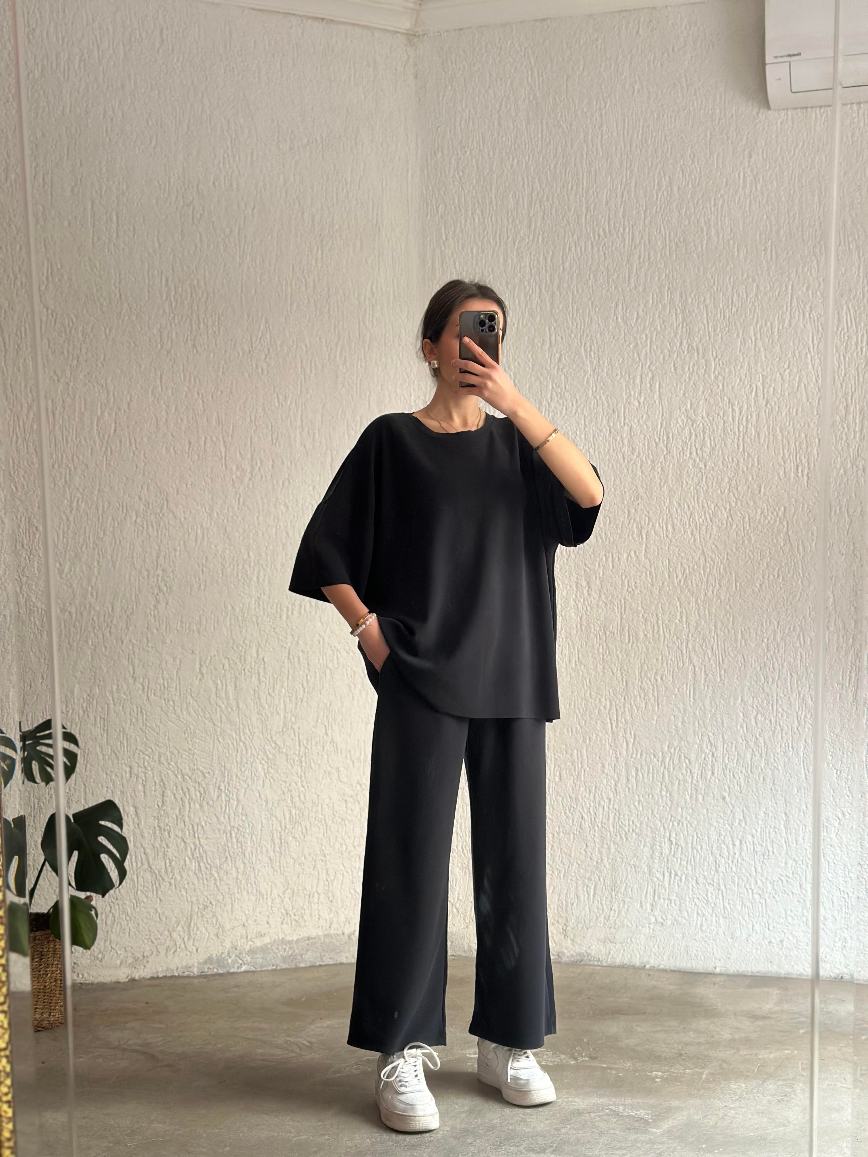 Oysho Modal Fermuarlı Takım - Antrasit - Dominatrend