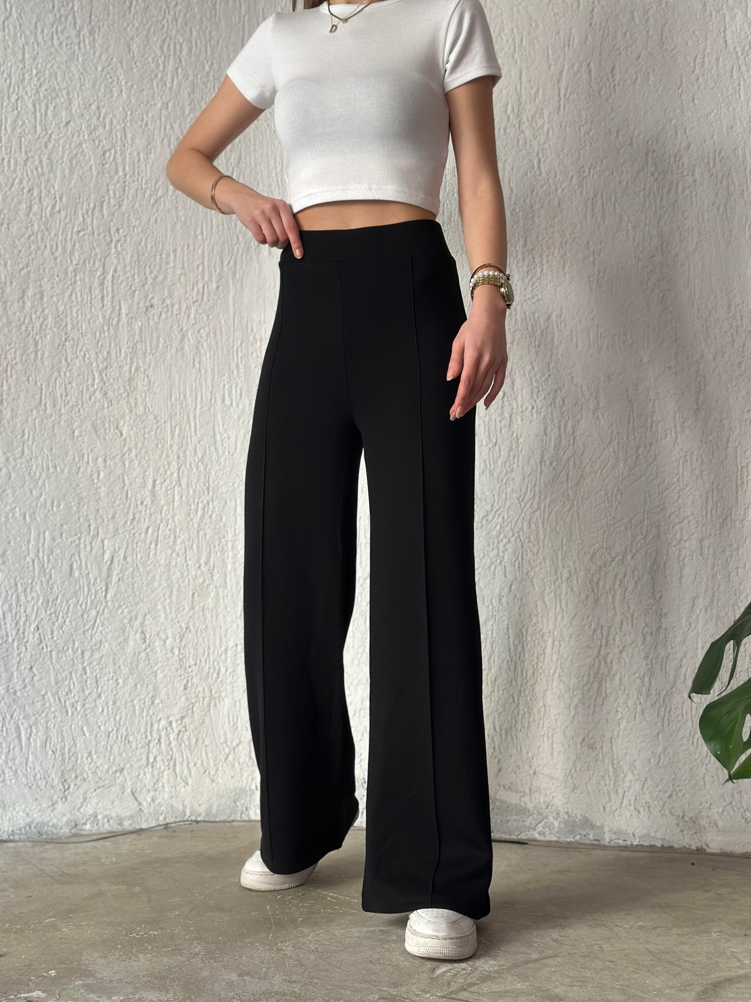 Oysho Palazzo Eşofman Altı - Siyah - Dominatrend