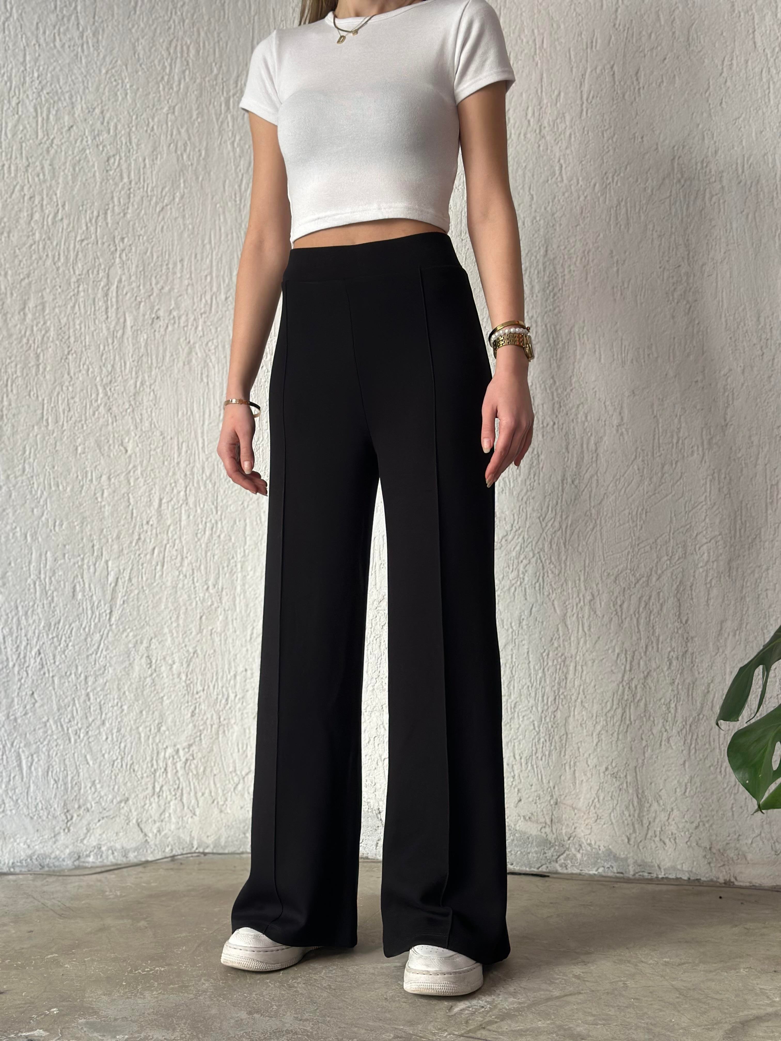 Oysho Palazzo Eşofman Altı - Siyah - Dominatrend