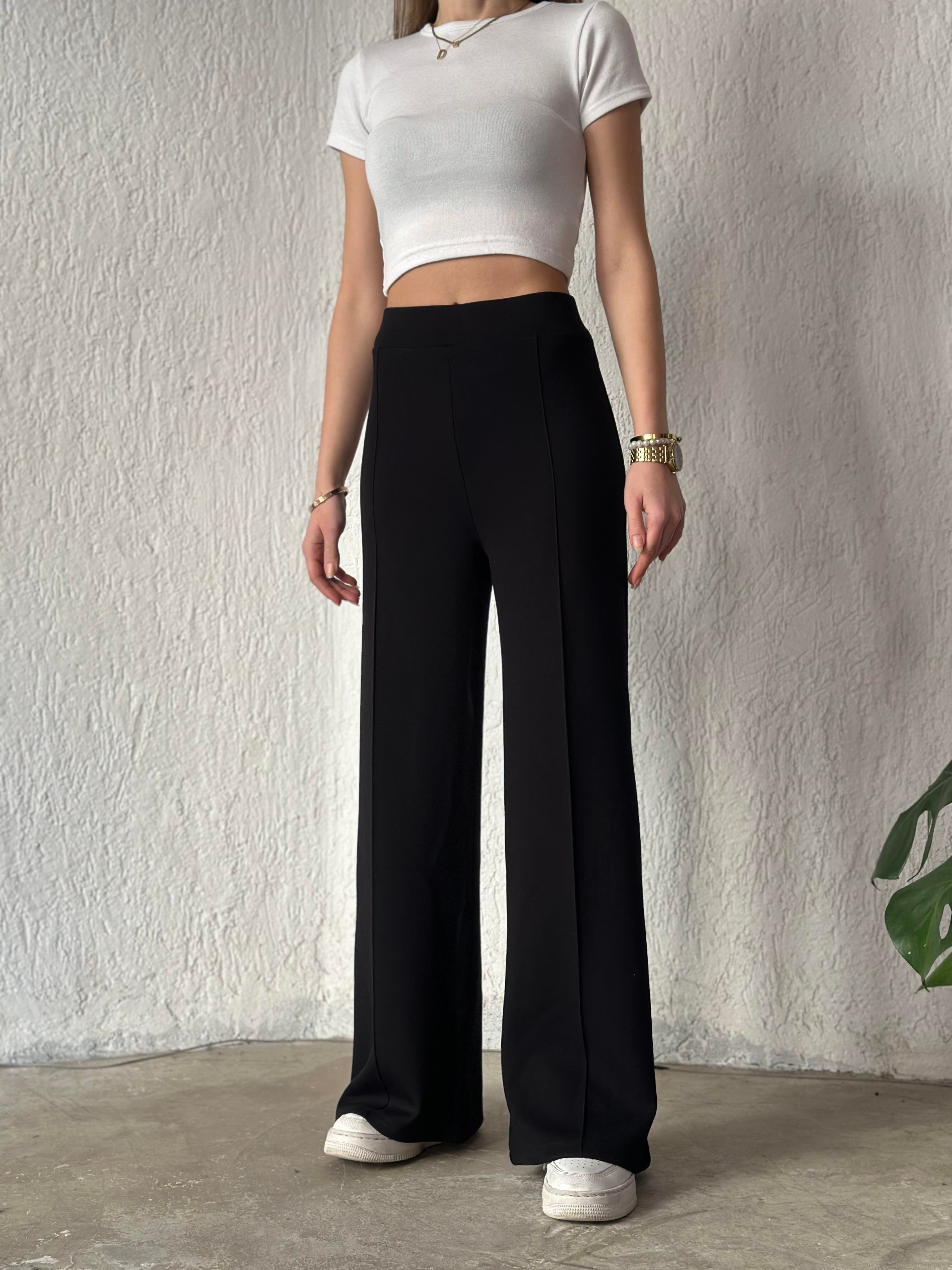 Oysho Palazzo Eşofman Altı - Siyah - Dominatrend